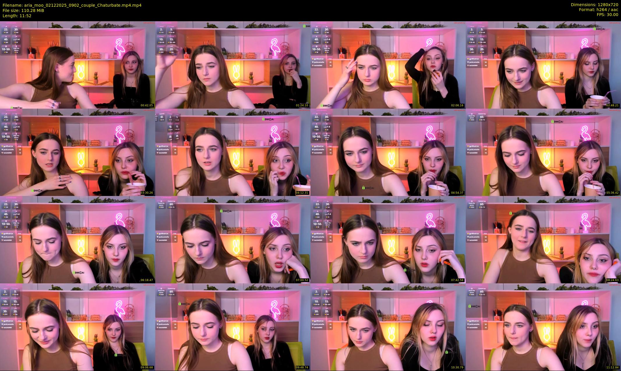 aria_moo — 12 minute Chaturbate couple cam show recording, 720p, Dec 2, 2025