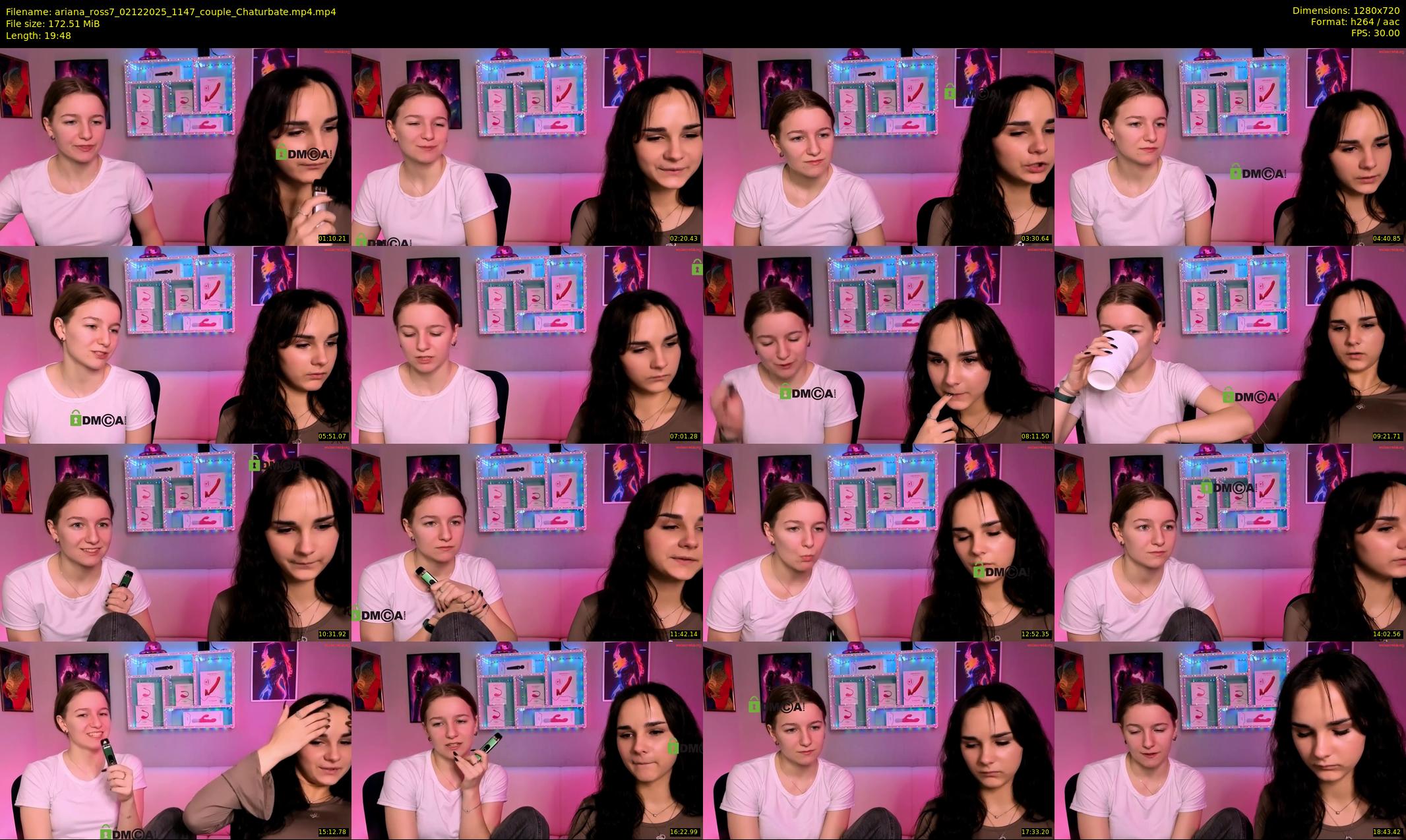 ariana_ross7 — 20 minute Chaturbate couple cam show recording, 720p, Dec 2, 2025