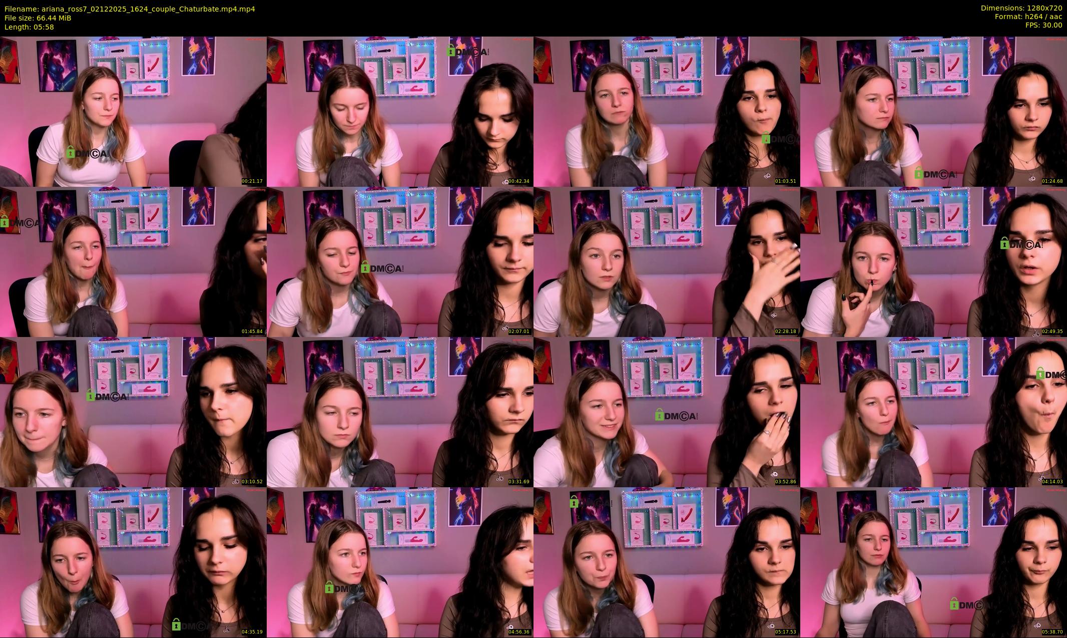 ariana_ross7 — 6 minute Chaturbate couple cam show recording, 720p, Dec 2, 2025