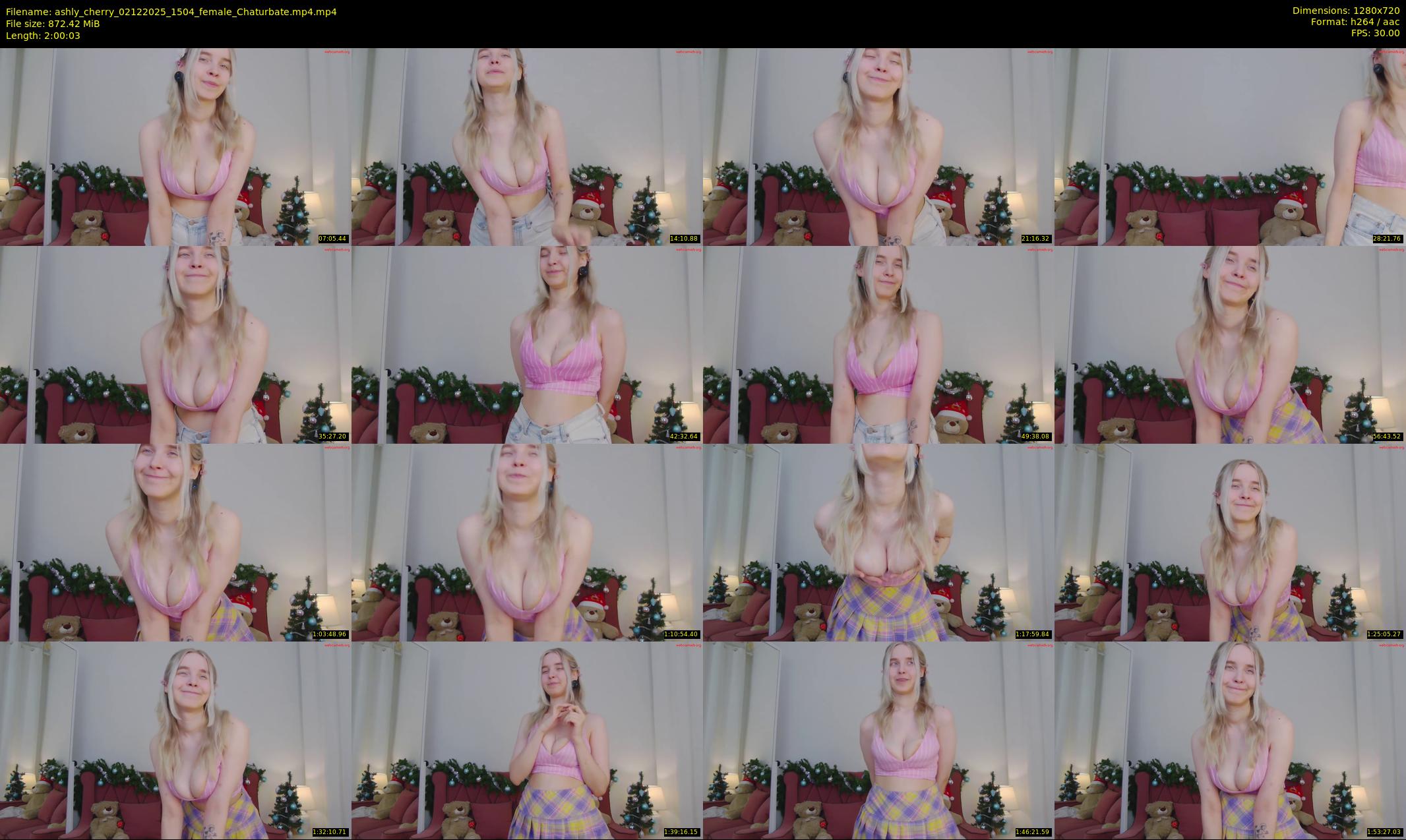 ashly_cherry — 121 minute Chaturbate female cam show recording, 720p, Dec 2, 2025
