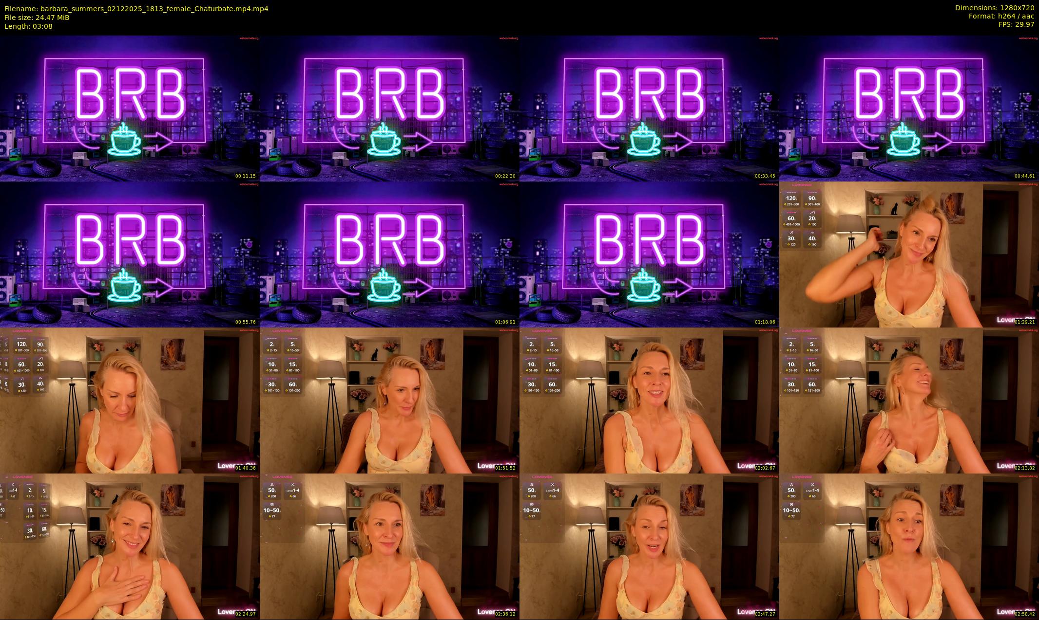 barbara_summers — 4 minute Chaturbate female cam show recording, 720p, Dec 2, 2025