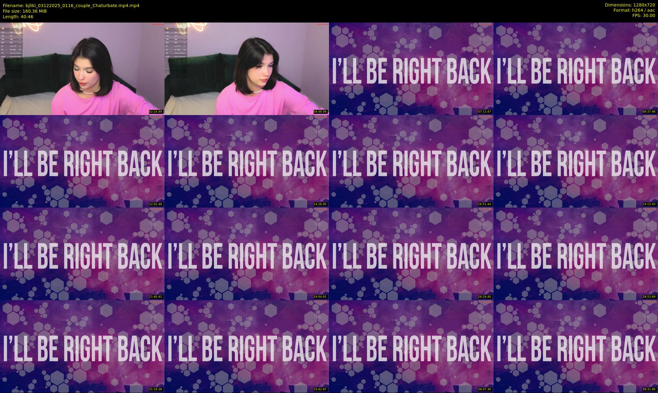 bjliki — 41 minute Chaturbate couple cam show recording, 720p, Dec 3, 2025