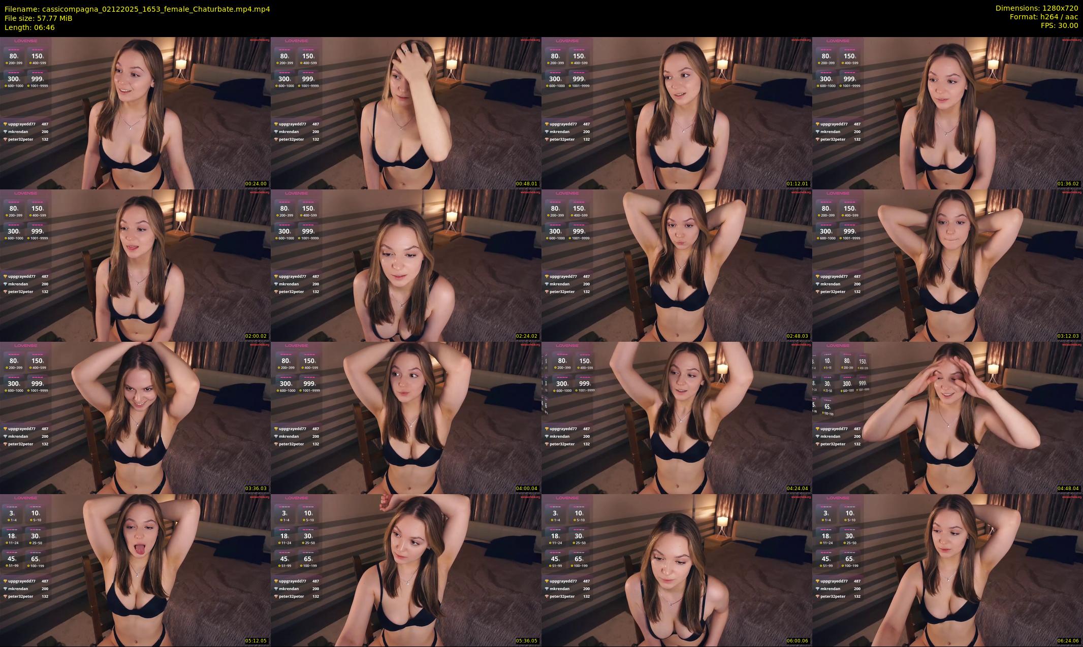 cassicompagna — 7 minute Chaturbate female cam show recording, 720p, Dec 2, 2025