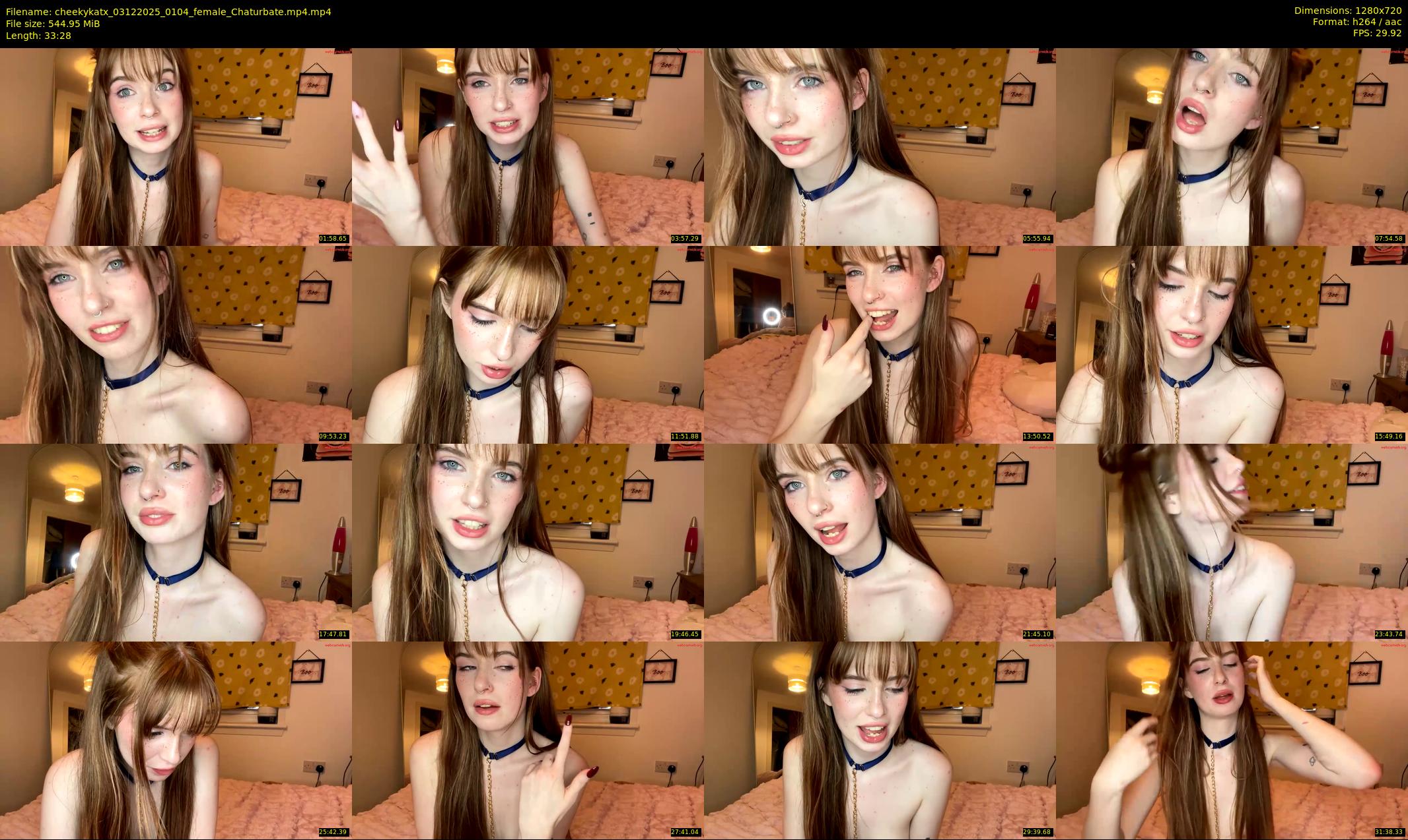 cheekykatx — 34 minute Chaturbate female cam show recording, 720p, Dec 3, 2025
