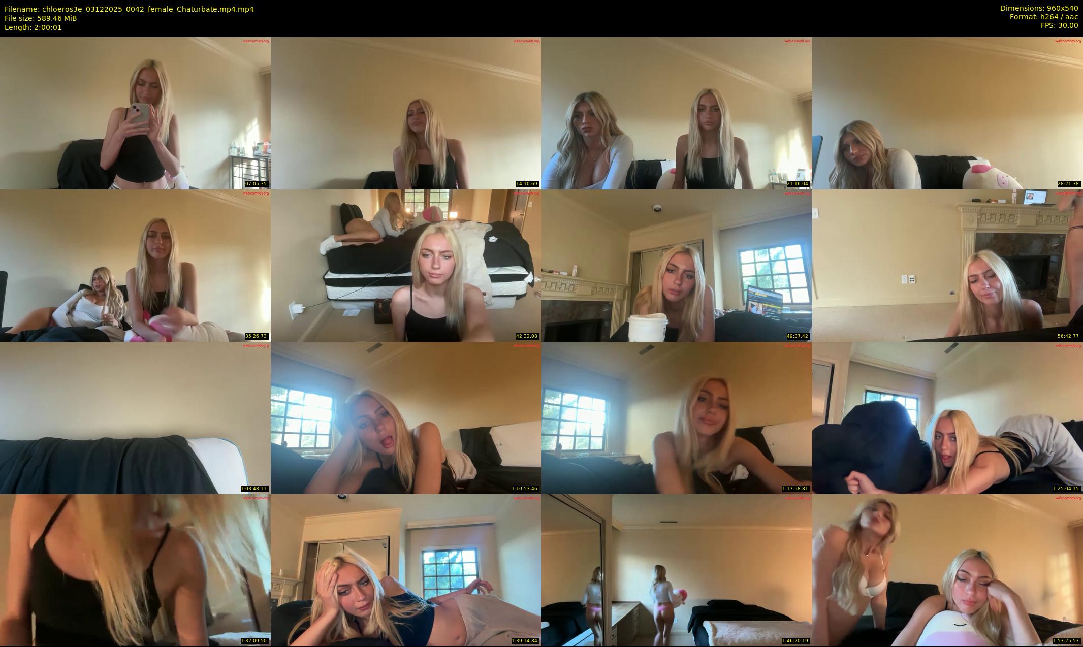 chloeros3e — 121 minute Chaturbate female cam show recording, 480p, Dec 3, 2025