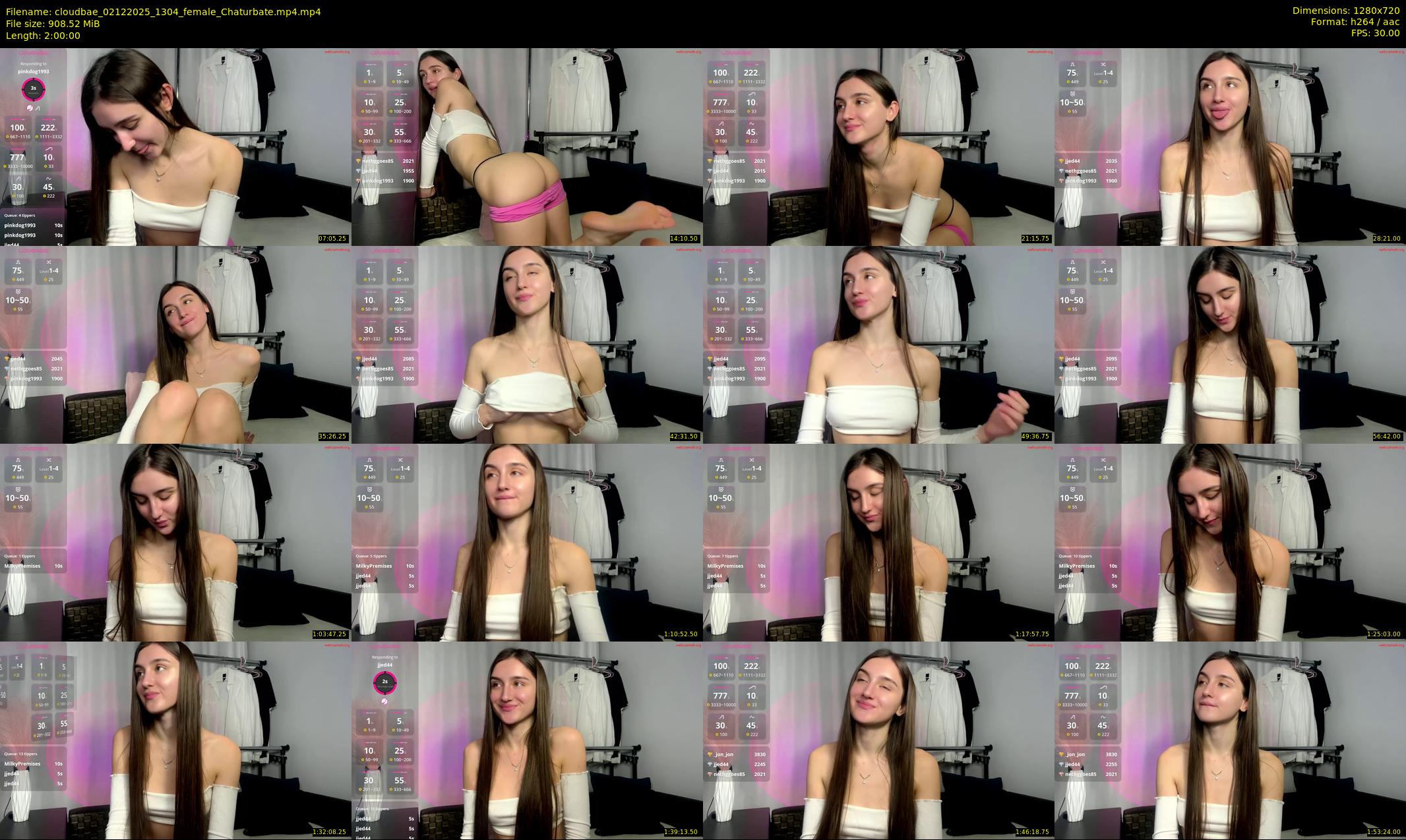 cloudbae — 120 minute Chaturbate female cam show recording, 720p, Dec 2, 2025