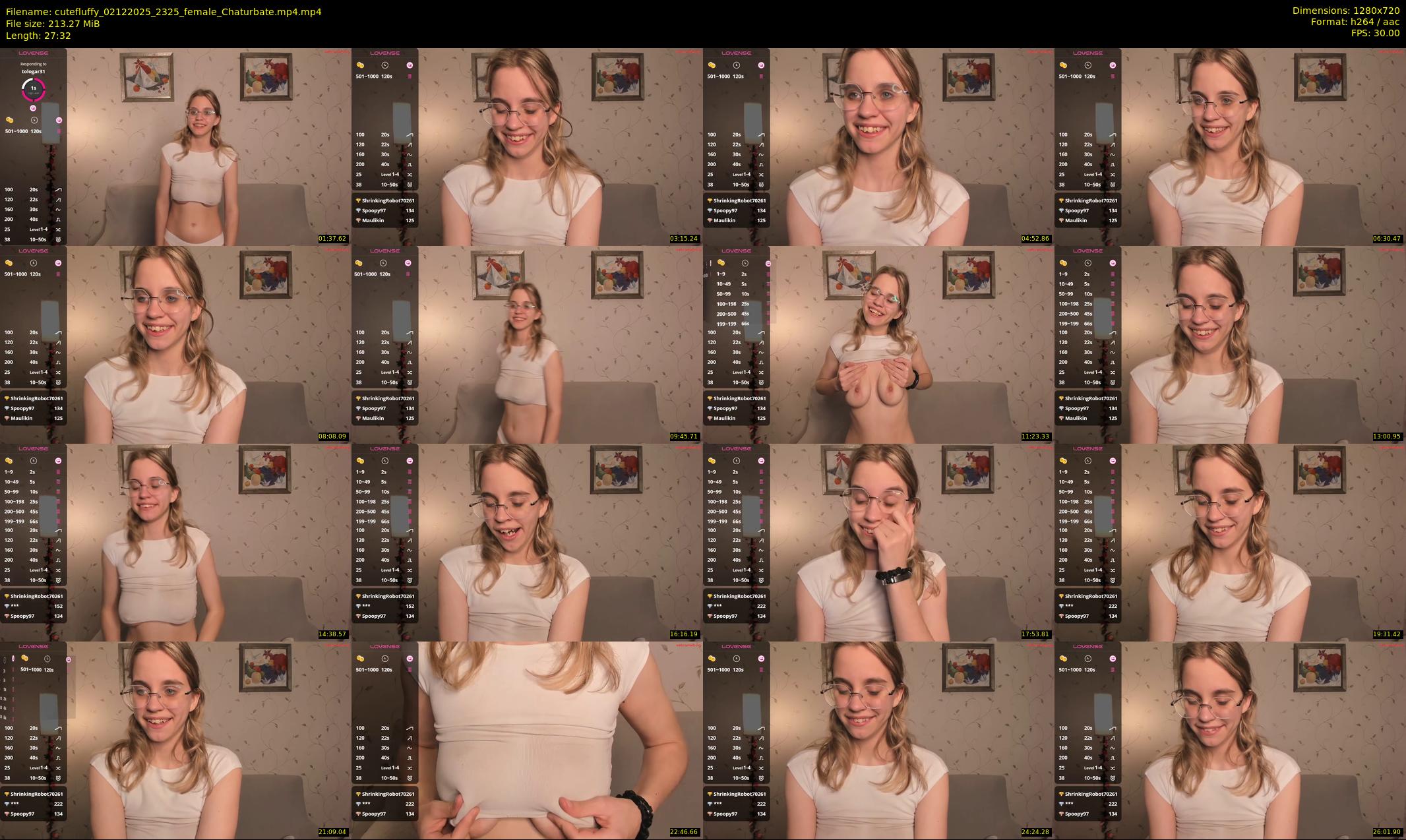cutefluffy — 28 minute Chaturbate female cam show recording, 720p, Dec 2, 2025