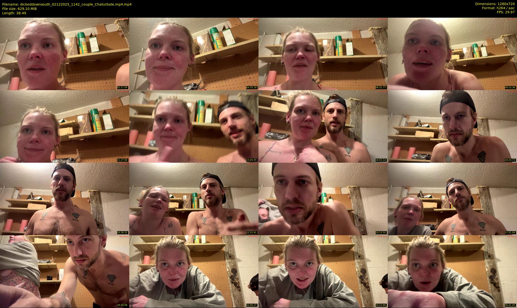 dickeddownsouth — 39 minute Chaturbate couple cam show recording, 720p, Dec 2, 2025