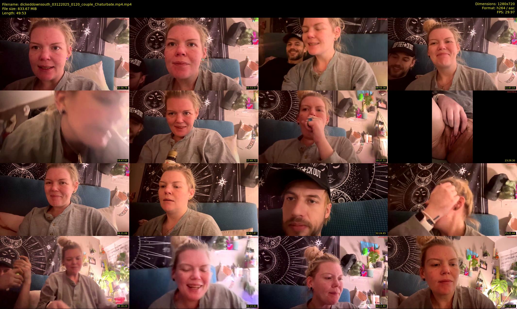 dickeddownsouth — 50 minute Chaturbate couple cam show recording, 720p, Dec 3, 2025