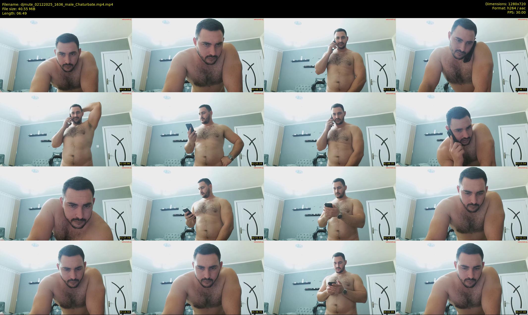 djmute — 7 minute Chaturbate male cam show recording, 720p, Dec 2, 2025