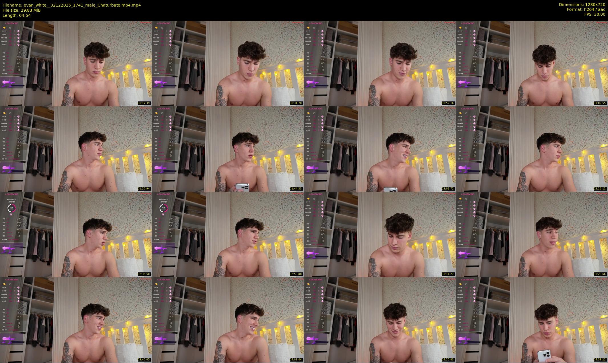 evan_white_ — 5 minute Chaturbate male cam show recording, 720p, Dec 2, 2025