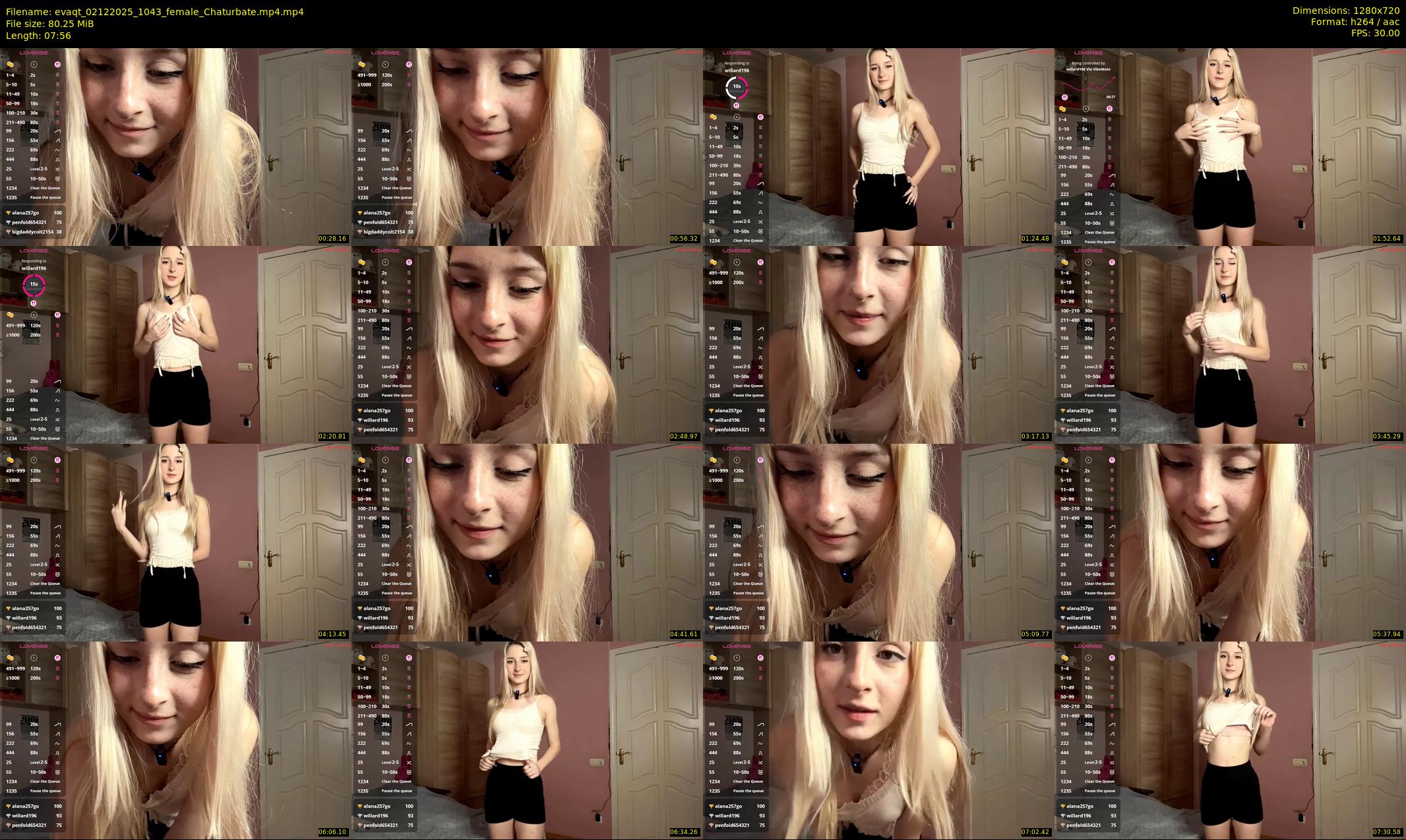 evaqt — 8 minute Chaturbate female cam show recording, 720p, Dec 2, 2025