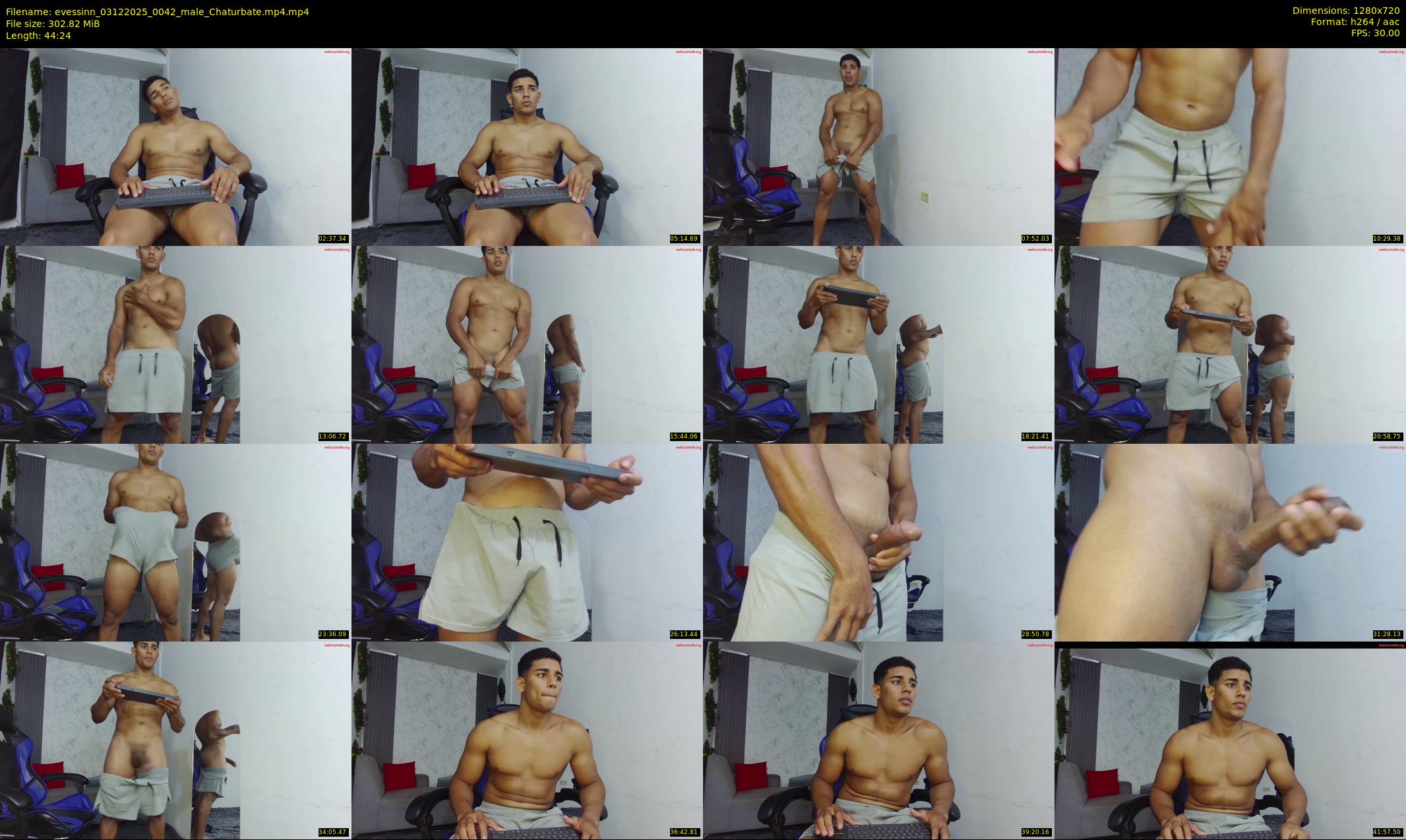 evessinn — 45 minute Chaturbate male cam show recording, 720p, Dec 3, 2025