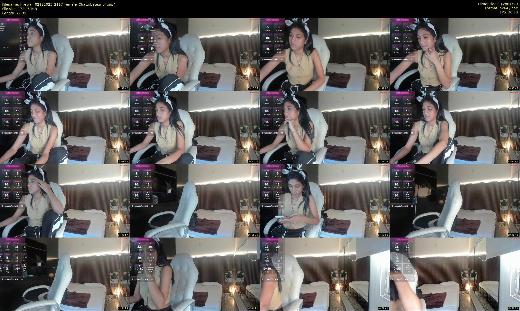 ffreyja_ — 28 minute Chaturbate female cam show recording, 720p, Dec 2, 2025
