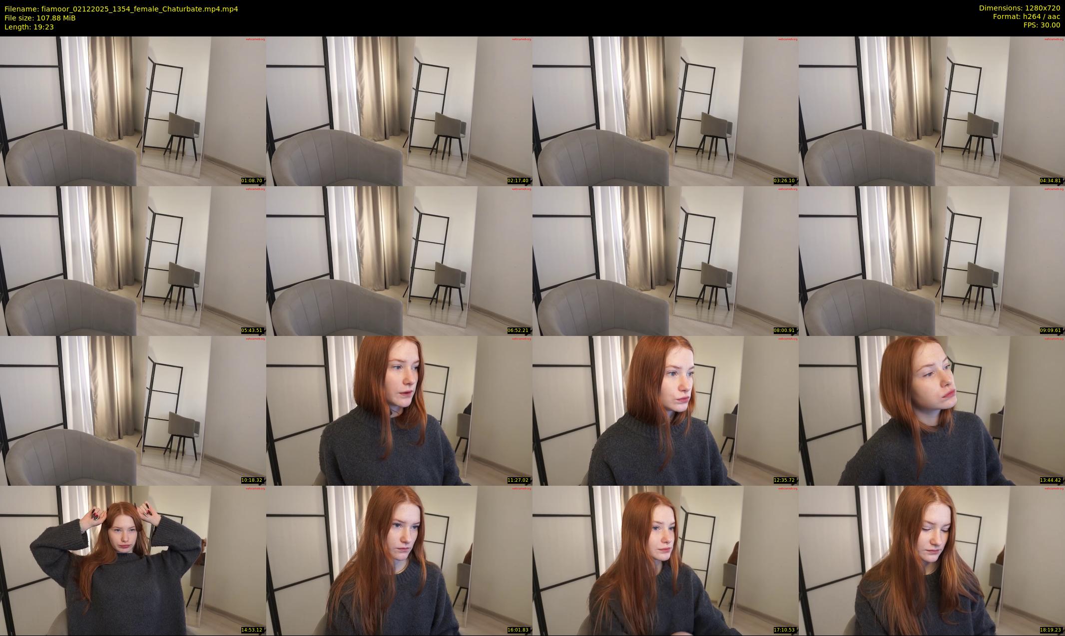 fiamoor — 20 minute Chaturbate female cam show recording, 720p, Dec 2, 2025