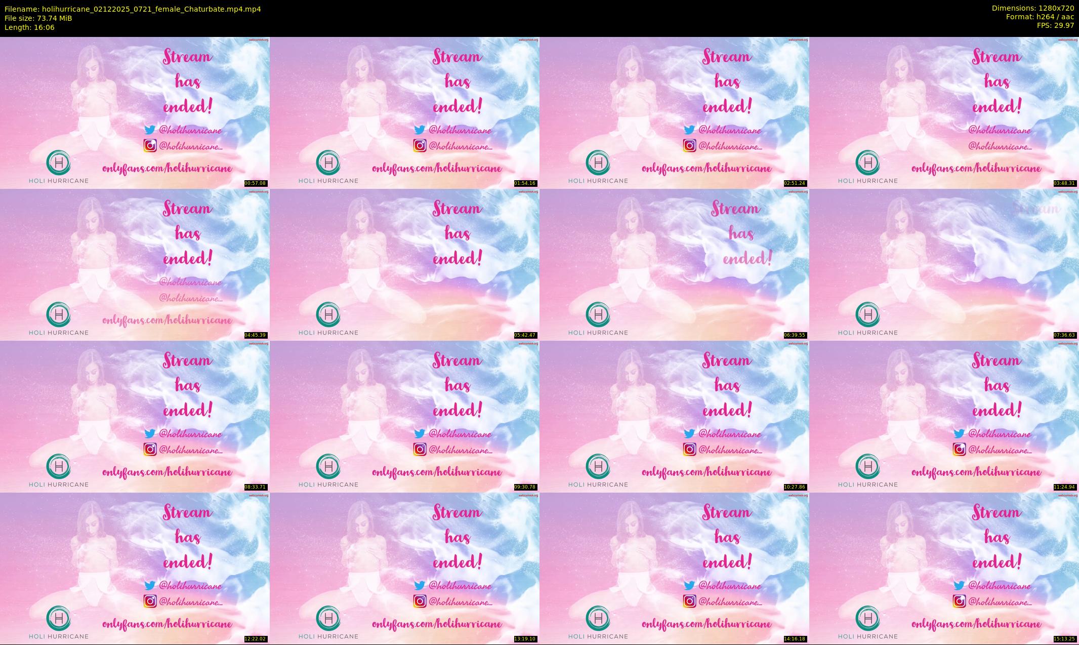 holihurricane — 17 minute Chaturbate female cam show recording, 720p, Dec 2, 2025