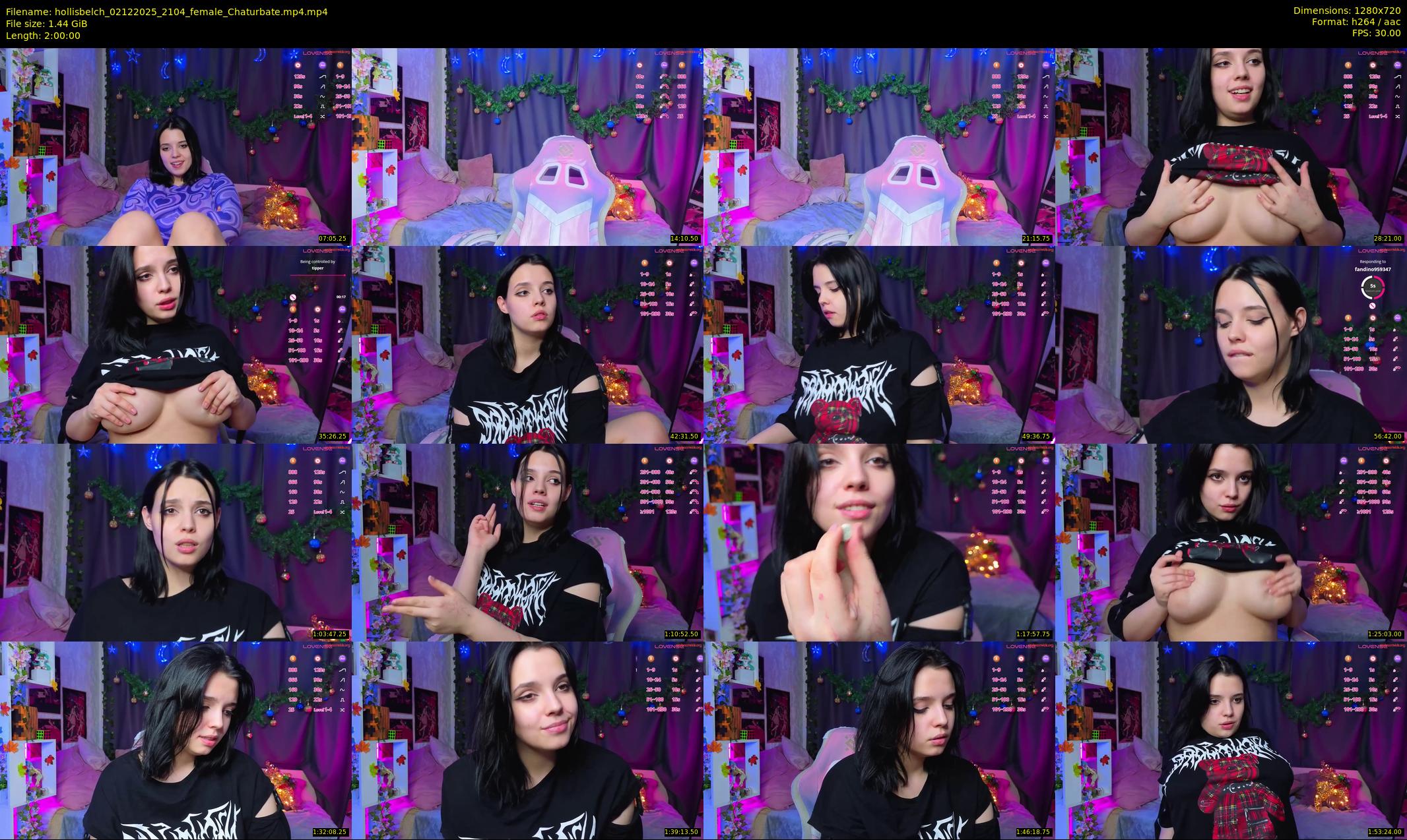 hollisbelch — 120 minute Chaturbate female cam show recording, 720p, Dec 2, 2025