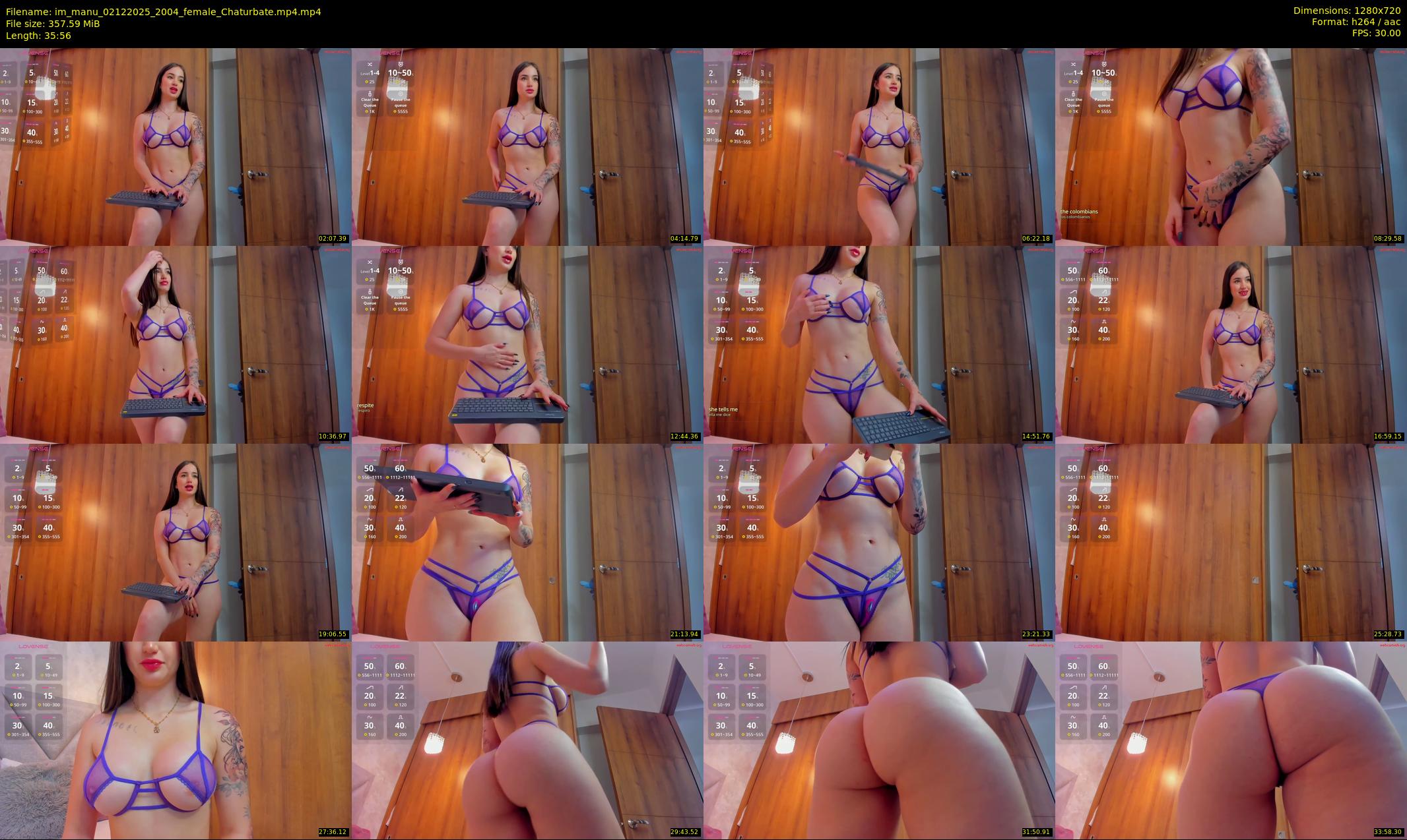 im_manu — 36 minute Chaturbate female cam show recording, 720p, Dec 2, 2025