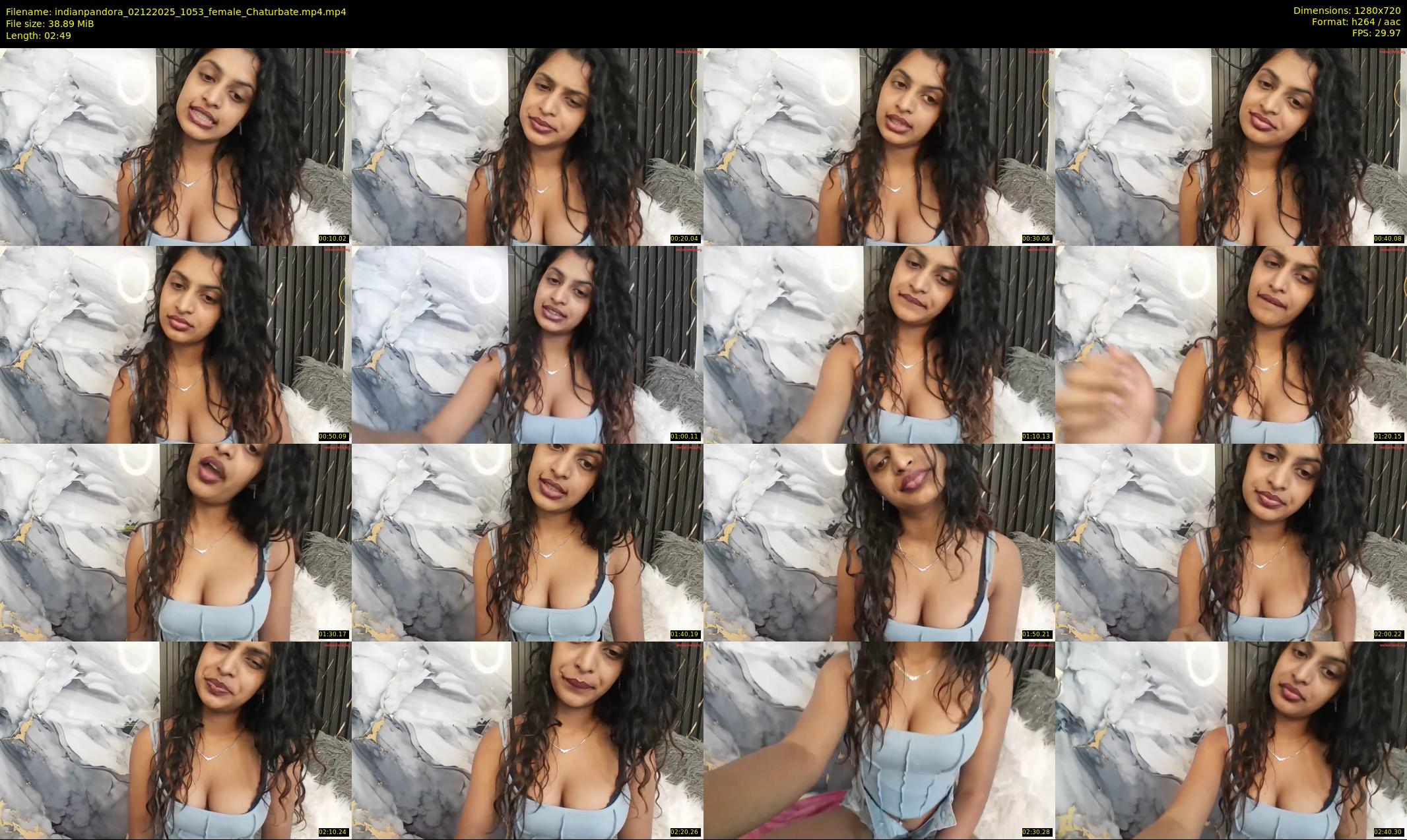 indianpandora — 3 minute Chaturbate female cam show recording, 720p, Dec 2, 2025