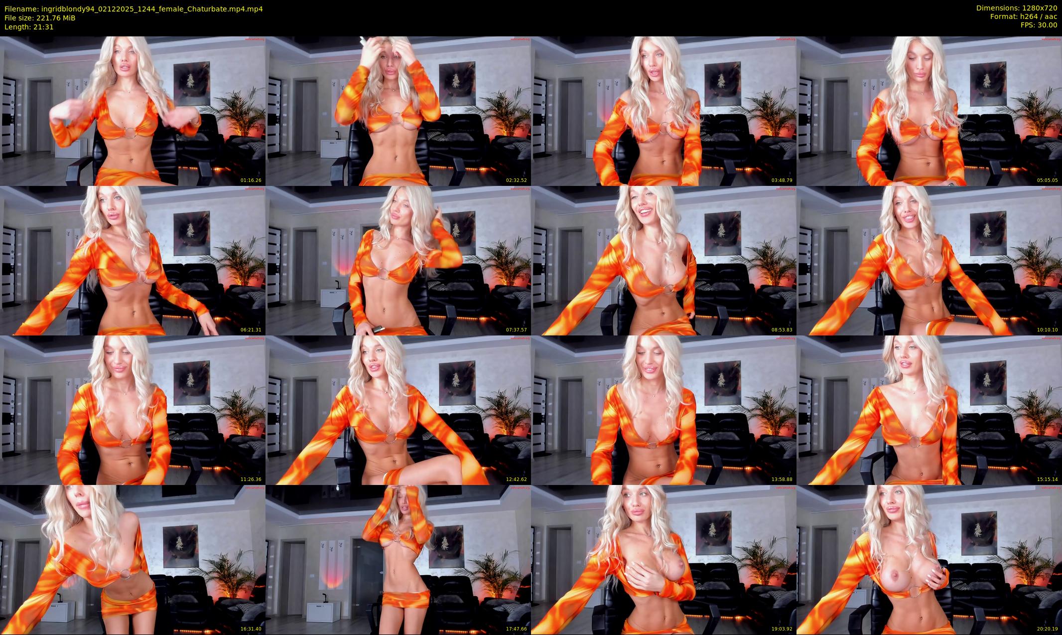 ingridblondy94 — 22 minute Chaturbate female cam show recording, 720p, Dec 2, 2025