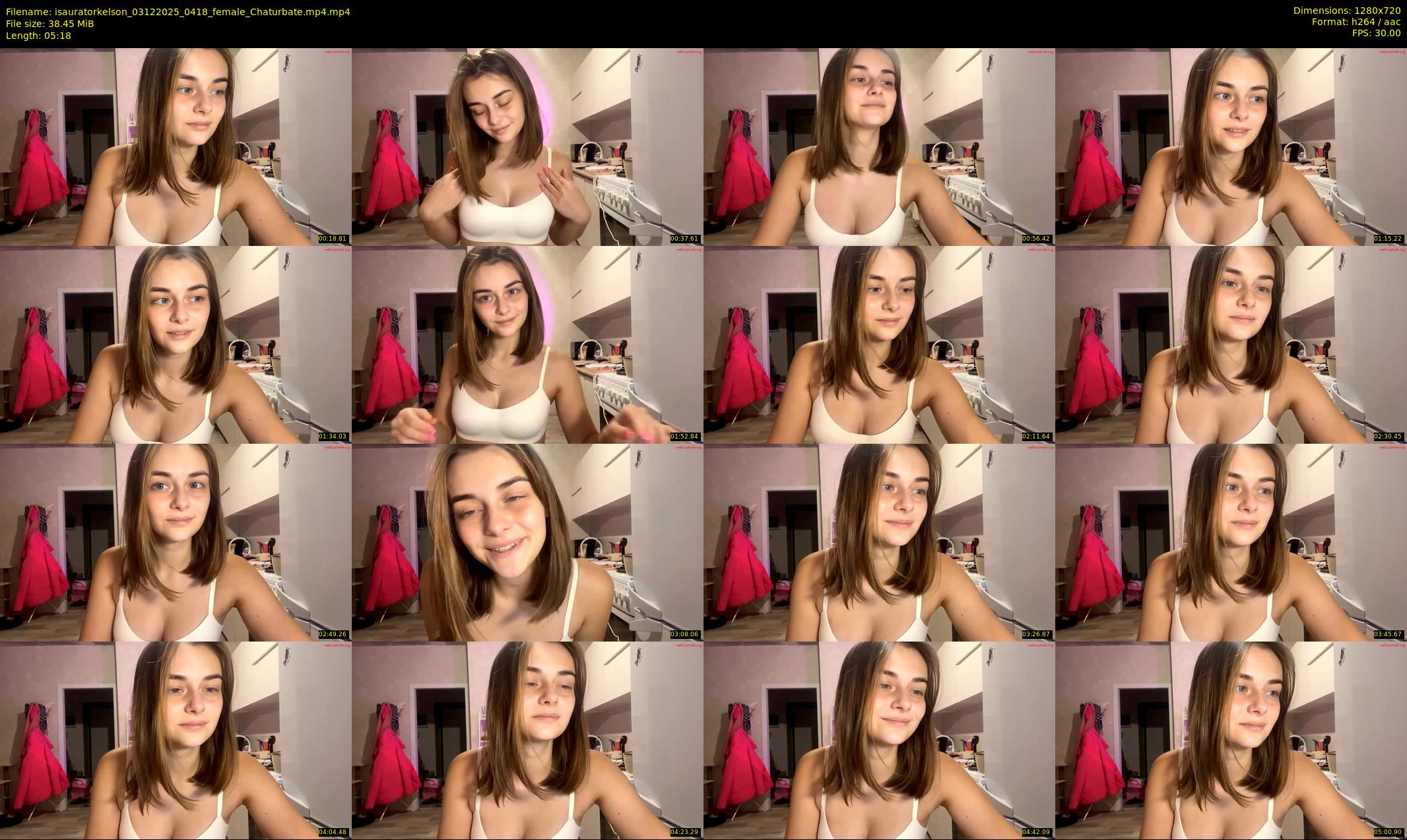 isauratorkelson — 6 minute Chaturbate female cam show recording, 720p, Dec 3, 2025
