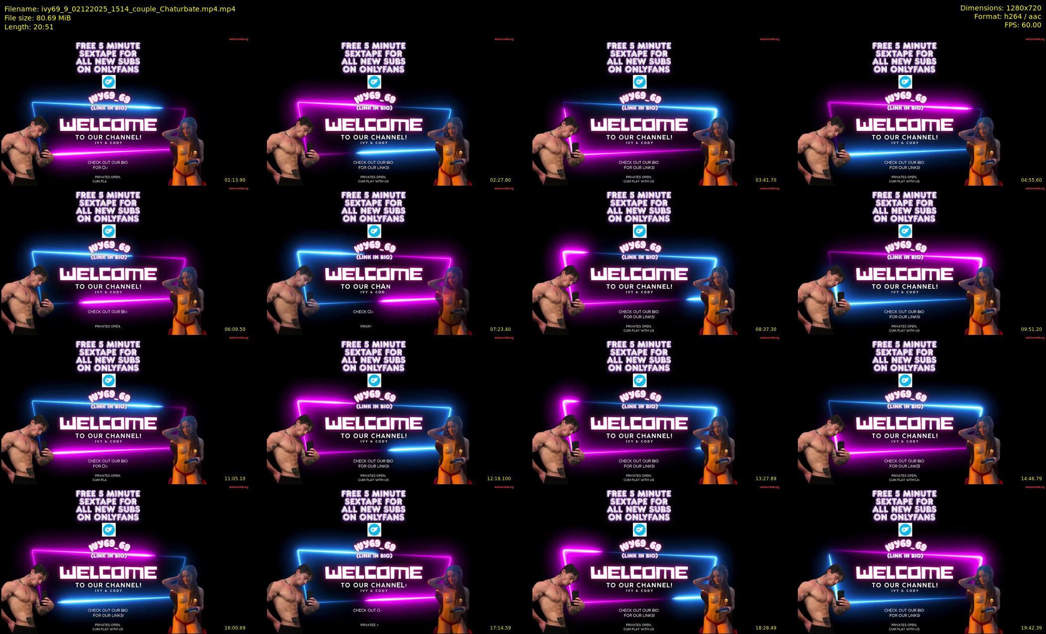 ivy69_9 — 21 minute Chaturbate couple cam show recording, 720p, Dec 2, 2025