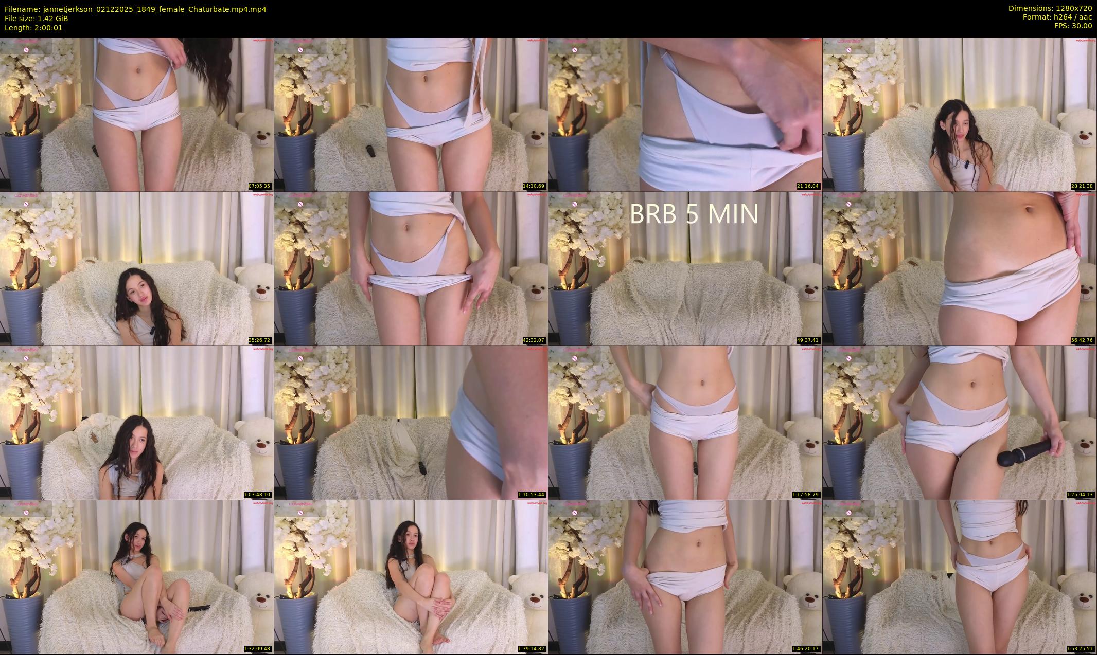 jannetjerkson — 121 minute Chaturbate female cam show recording, 720p, Dec 2, 2025