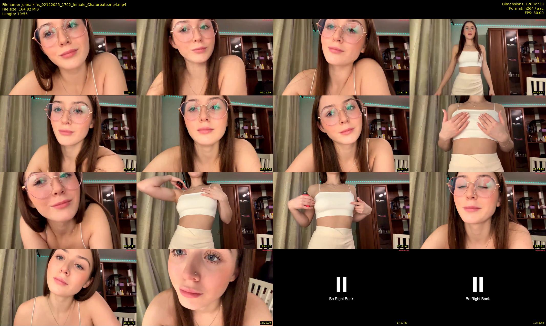 joanalkins — 20 minute Chaturbate female cam show recording, 720p, Dec 2, 2025