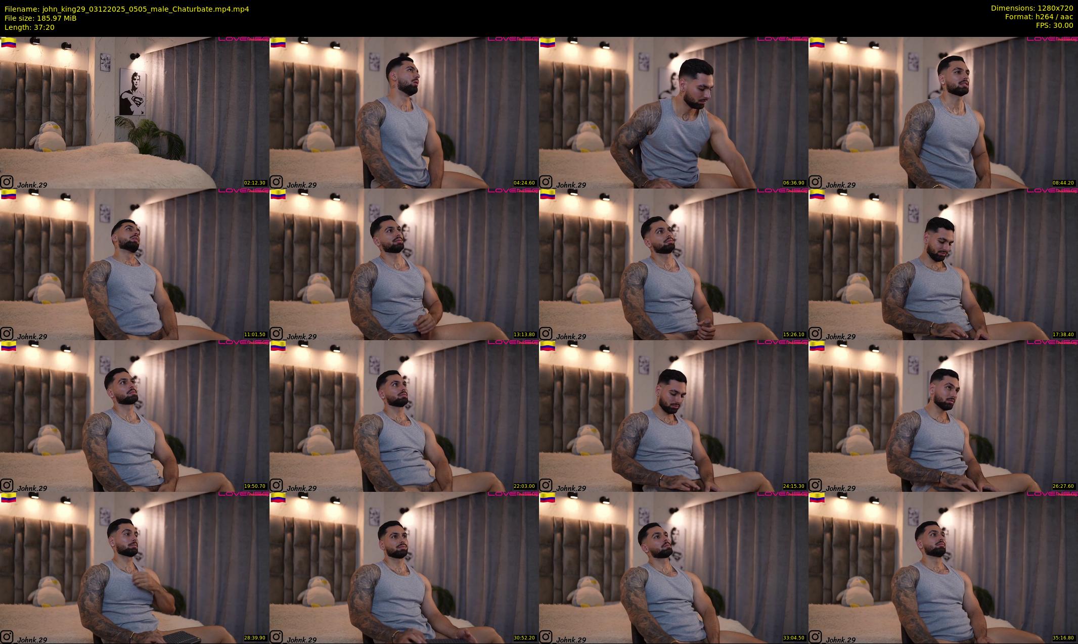 john_king29 — 38 minute Chaturbate male cam show recording, 720p, Dec 3, 2025