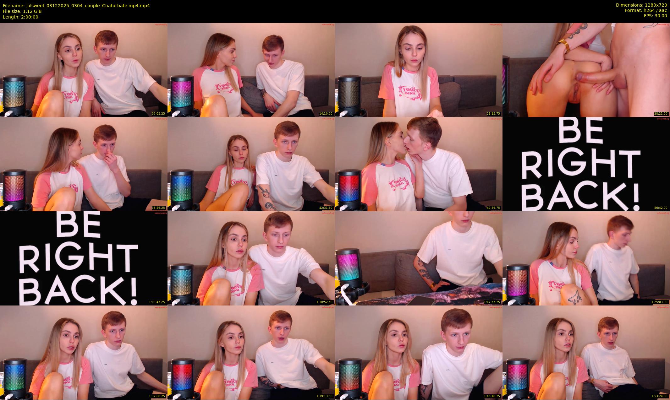 julsweet — 120 minute Chaturbate male cam show recording, 720p, Dec 3, 2025