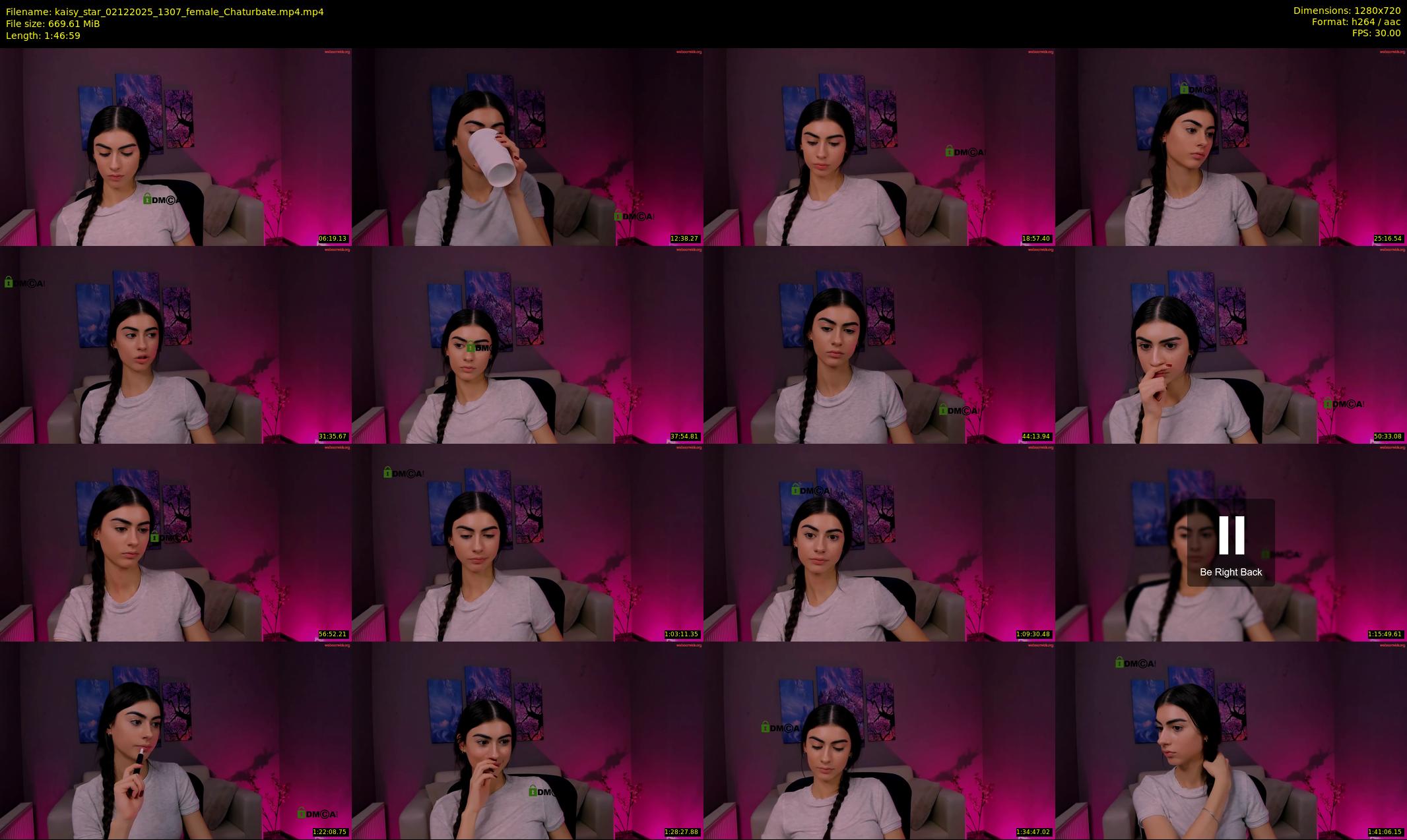 kaisy_star — 107 minute Chaturbate female cam show recording, 720p, Dec 2, 2025