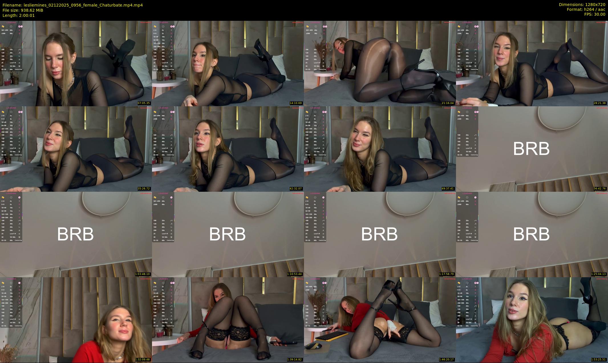 lesliemines — 121 minute Chaturbate female cam show recording, 720p, Dec 2, 2025