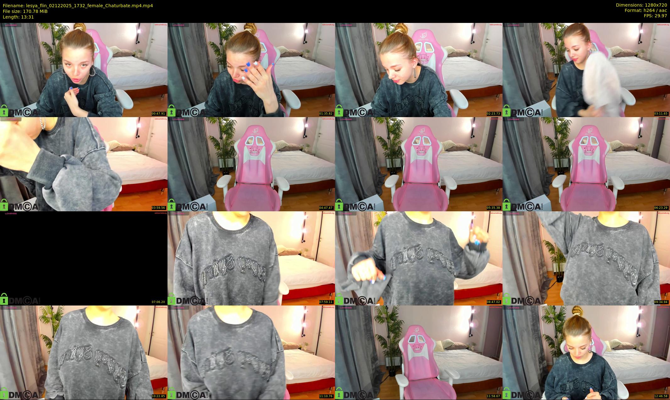 lesya_flin — 14 minute Chaturbate female cam show recording, 720p, Dec 2, 2025