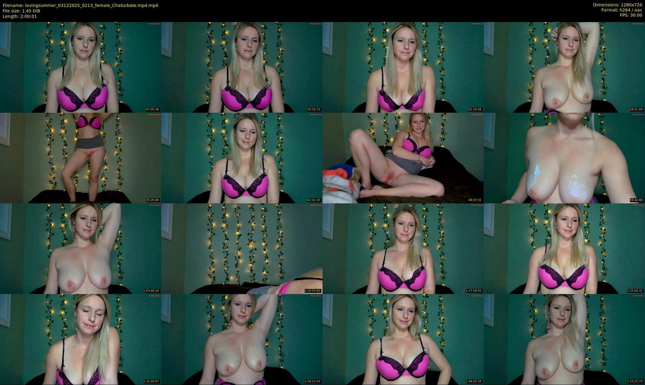 lovingsummer — 121 minute Chaturbate female cam show recording, 720p, Dec 3, 2025