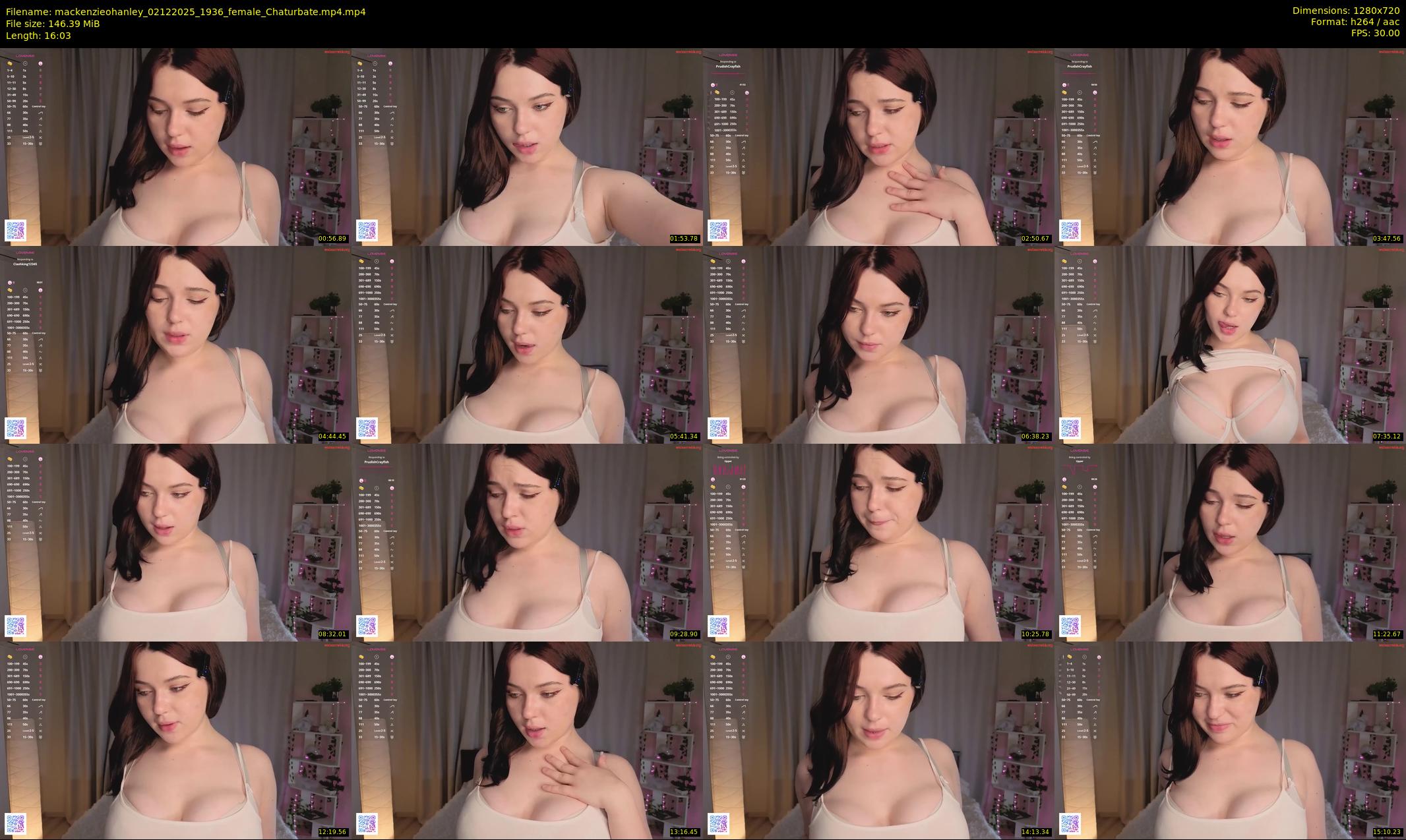 mackenzieohanley — 17 minute Chaturbate female cam show recording, 720p, Dec 2, 2025