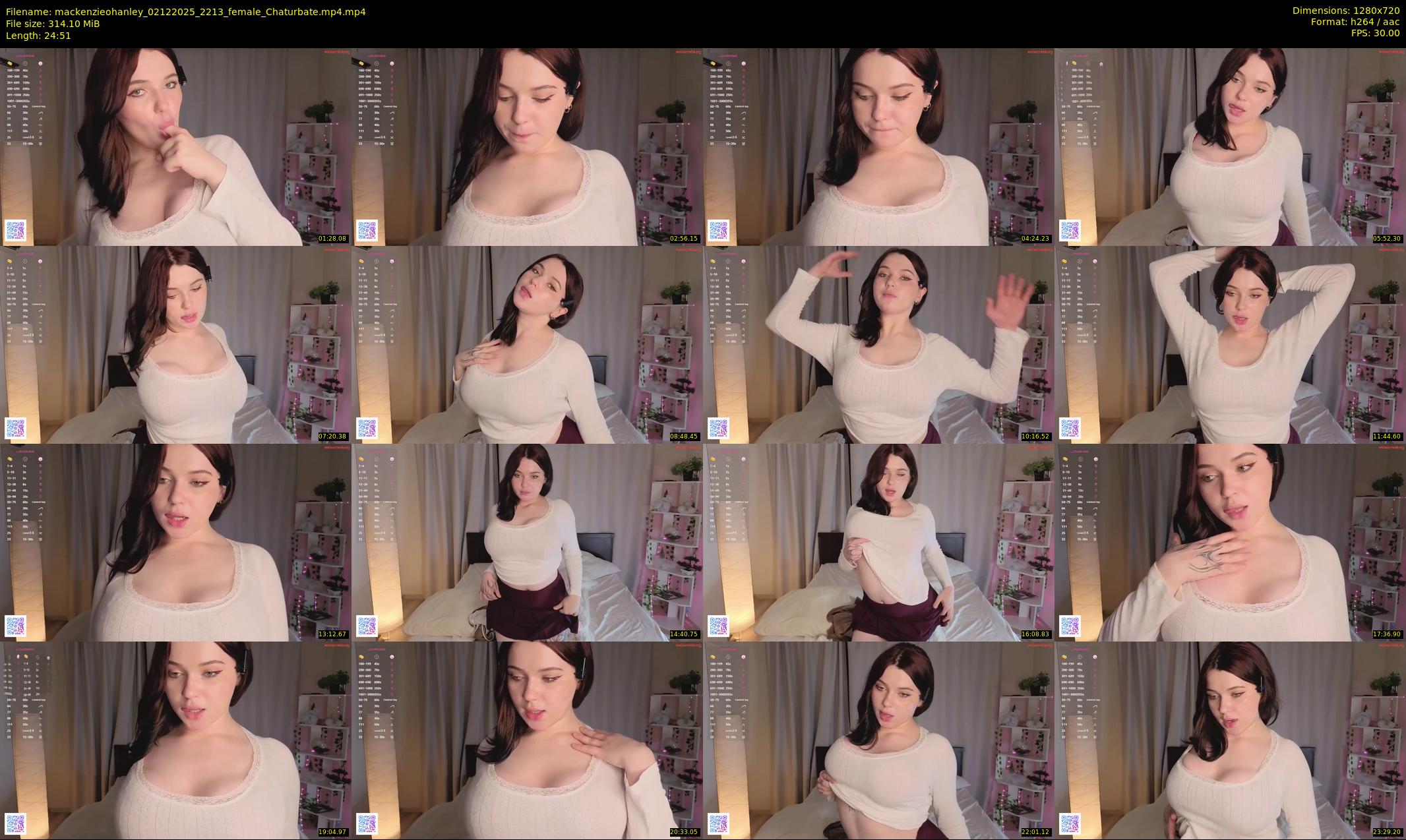 mackenzieohanley — 25 minute Chaturbate female cam show recording, 720p, Dec 2, 2025