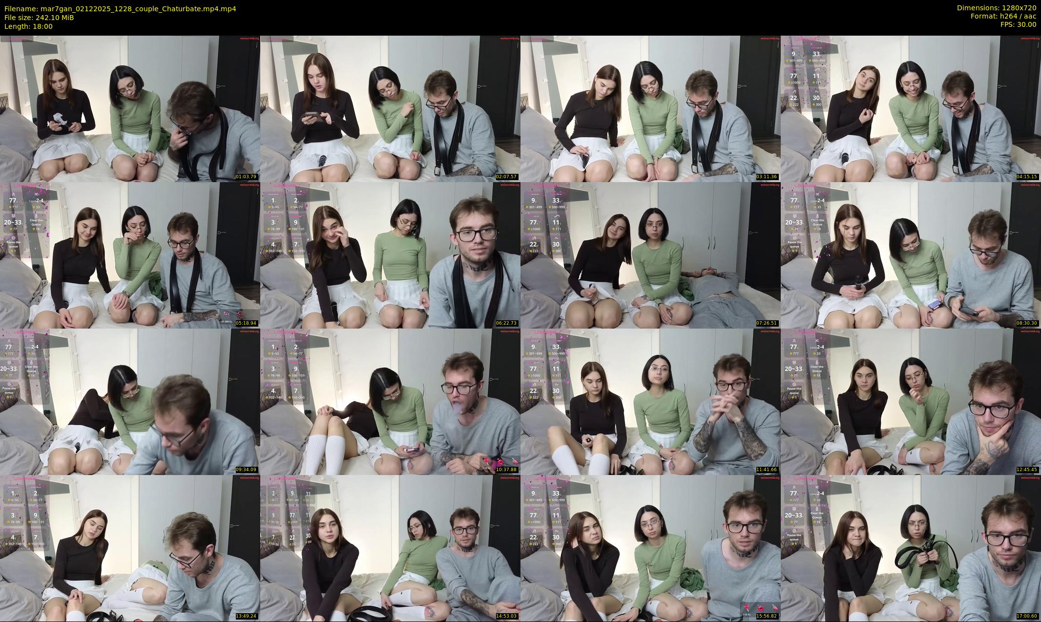 mar7gan — 18 minute Chaturbate couple cam show recording, 720p, Dec 2, 2025