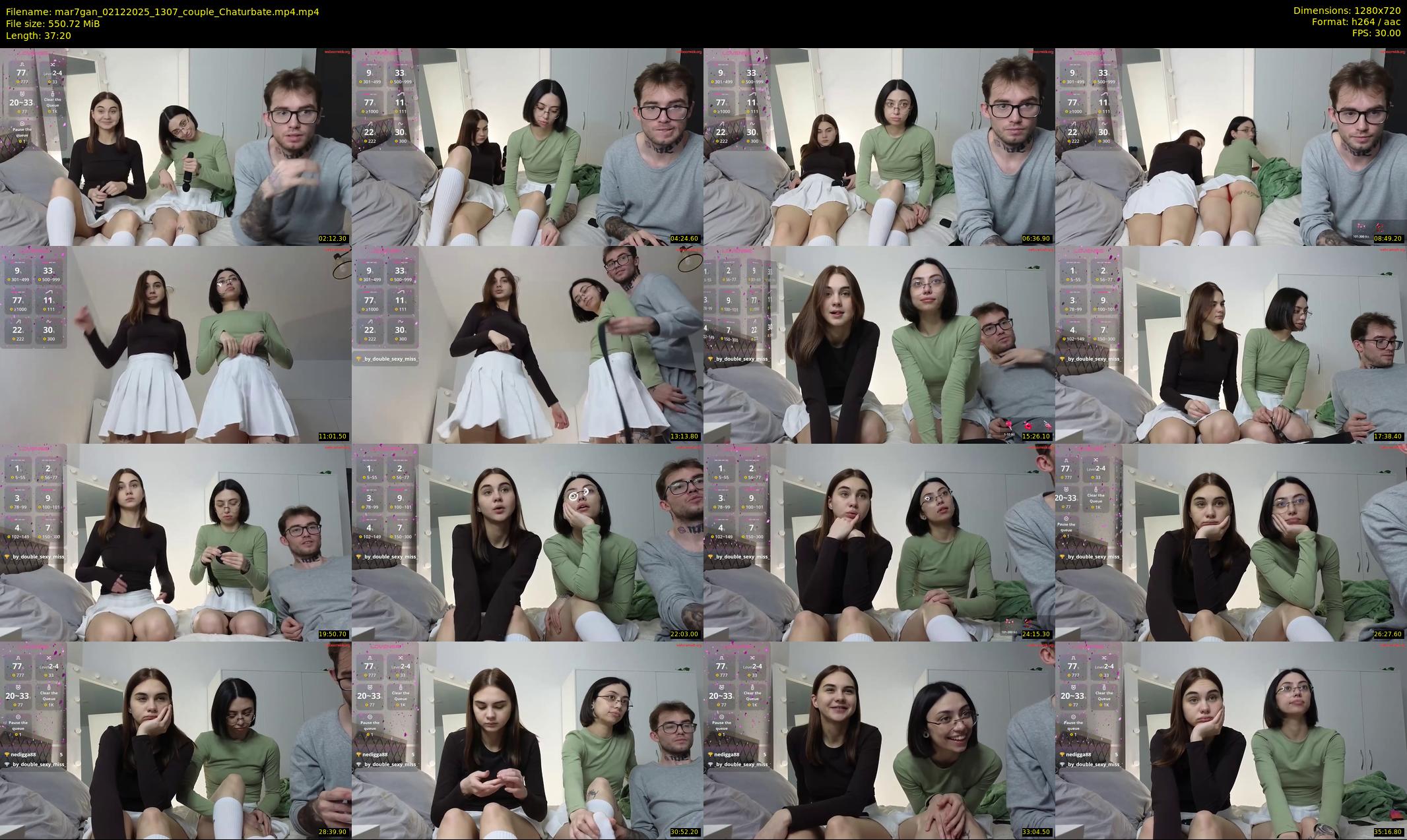 mar7gan — 38 minute Chaturbate couple cam show recording, 720p, Dec 2, 2025