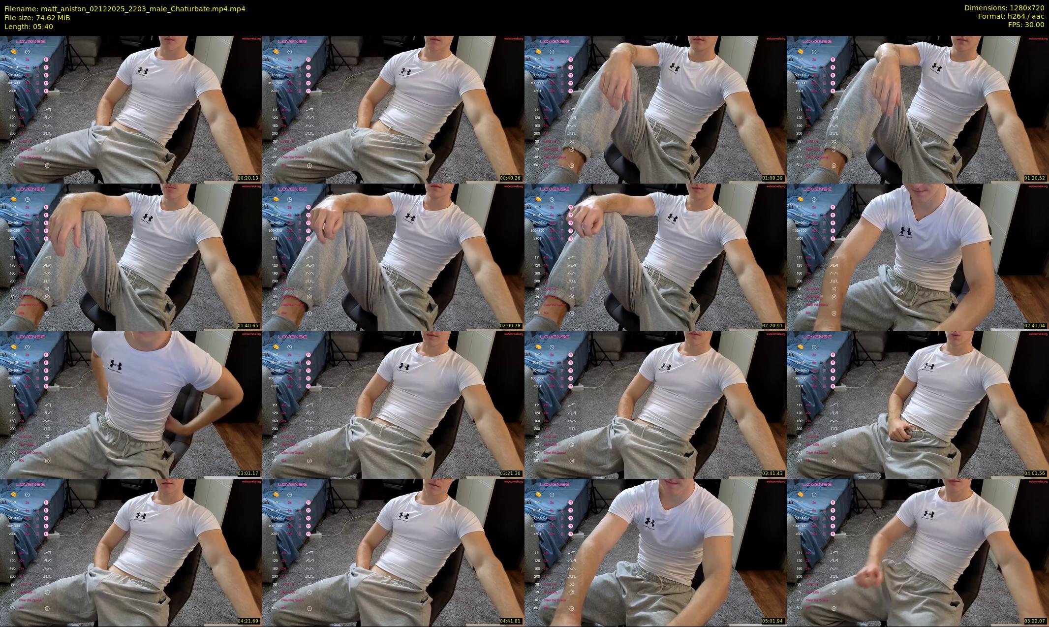 matt_aniston — 6 minute Chaturbate male cam show recording, 720p, Dec 2, 2025