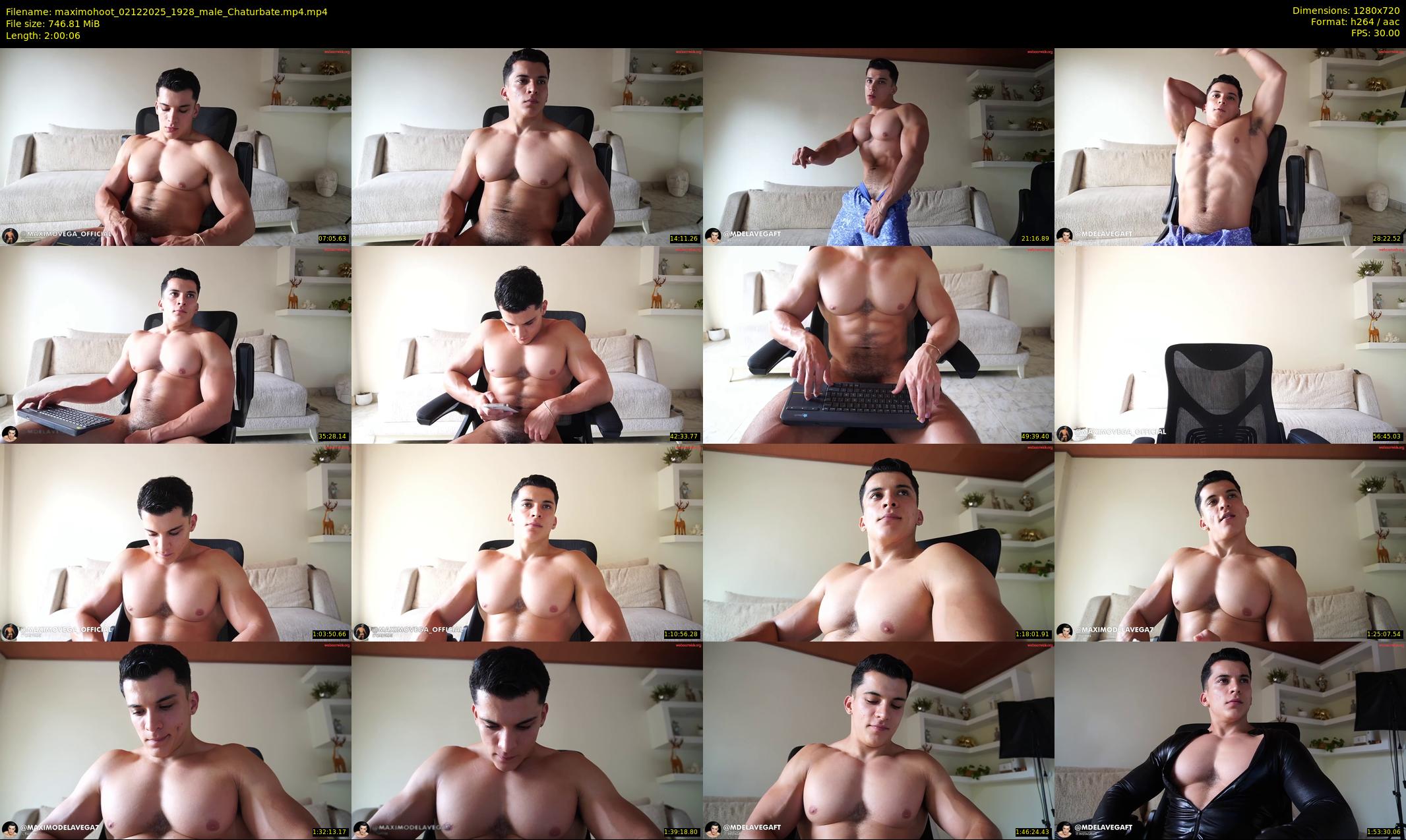 maximohoot — 121 minute Chaturbate male cam show recording, 720p, Dec 2, 2025