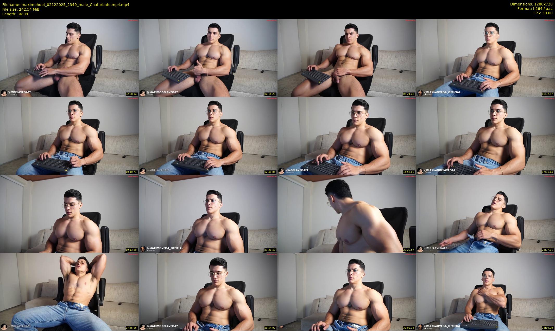 maximohoot — 37 minute Chaturbate male cam show recording, 720p, Dec 2, 2025