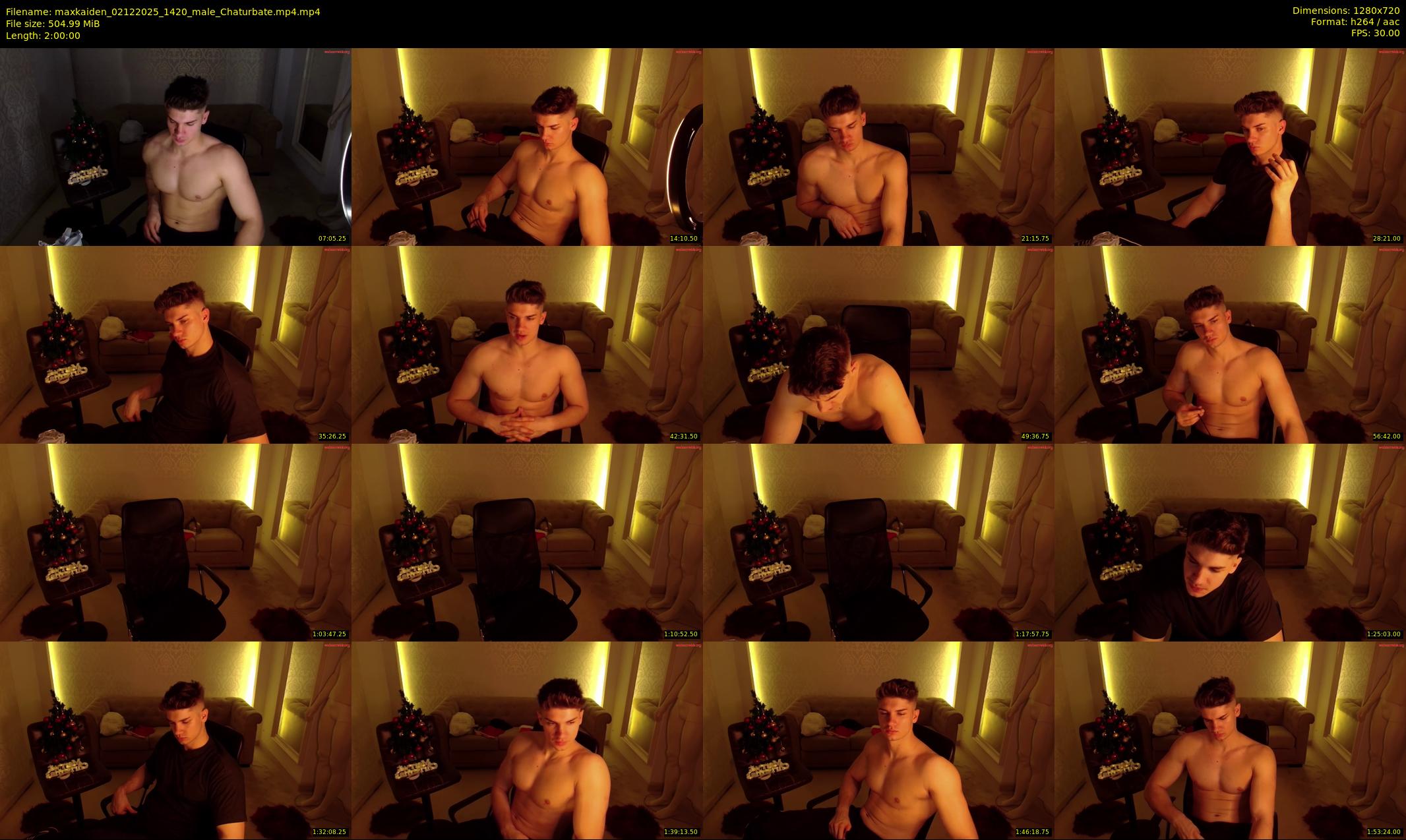 maxkaiden — 120 minute Chaturbate male cam show recording, 720p, Dec 2, 2025