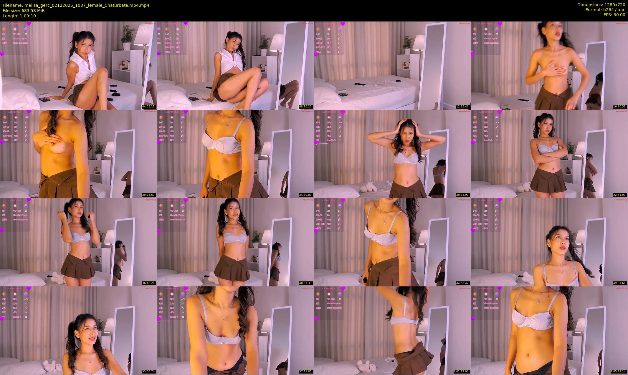 melisa_gerc — 70 minute Chaturbate female cam show recording, 720p, Dec 2, 2025