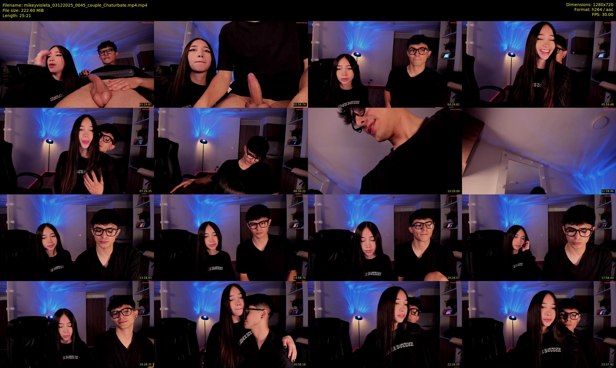 mikeyvioleta — 26 minute Chaturbate couple cam show recording, 720p, Dec 3, 2025