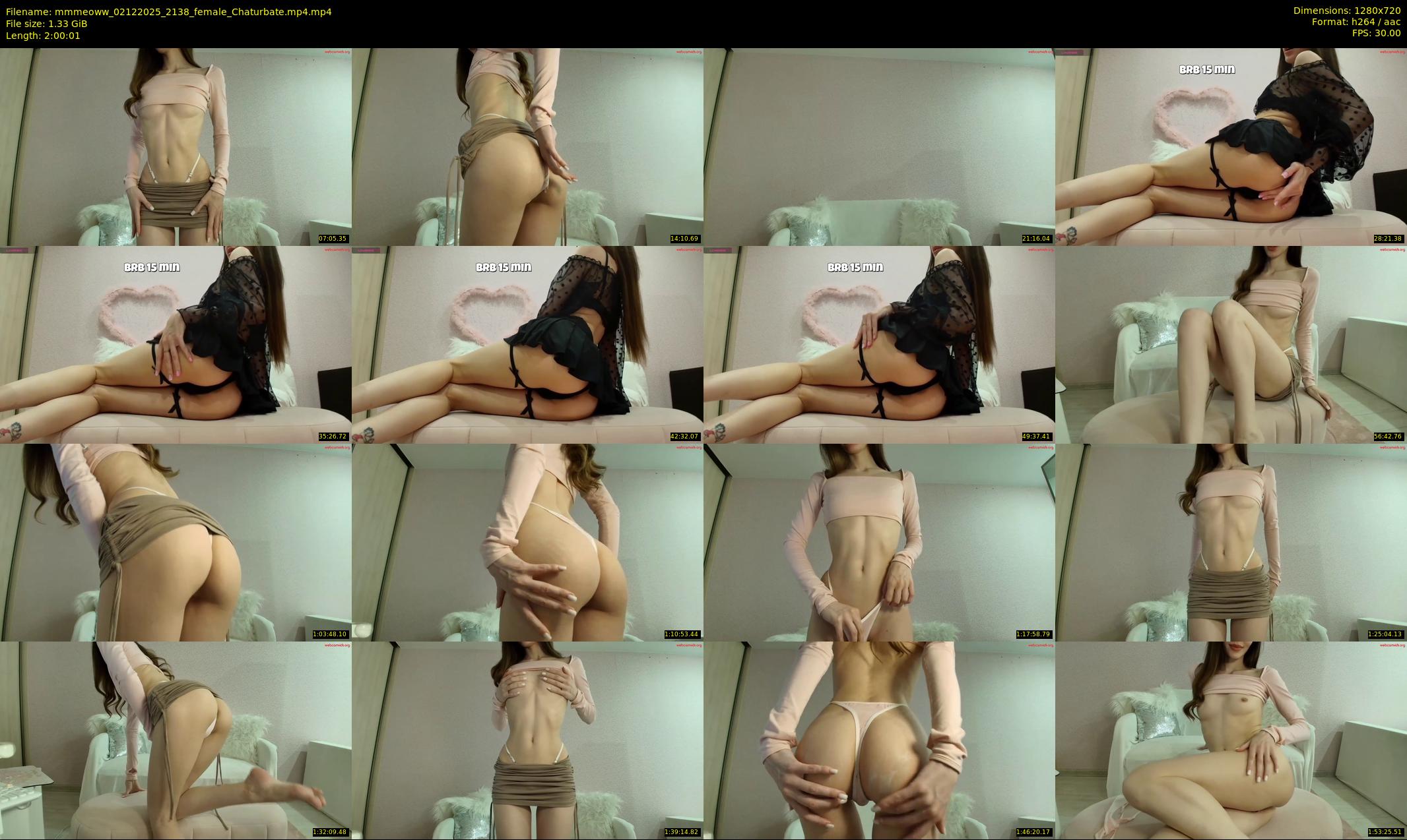mmmeoww — 121 minute Chaturbate female cam show recording, 720p, Dec 2, 2025