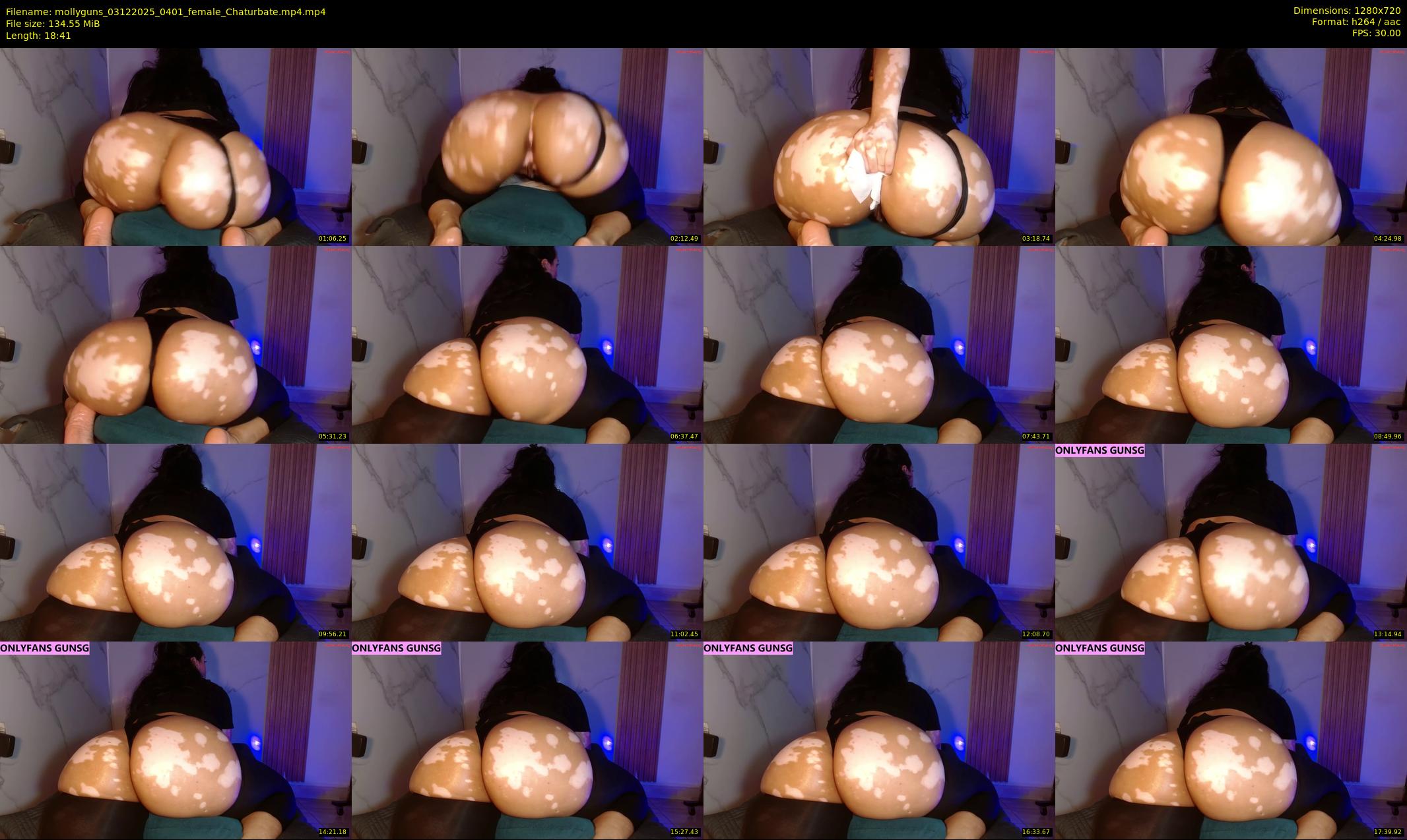 mollyguns — 19 minute Chaturbate female cam show recording, 720p, Dec 3, 2025