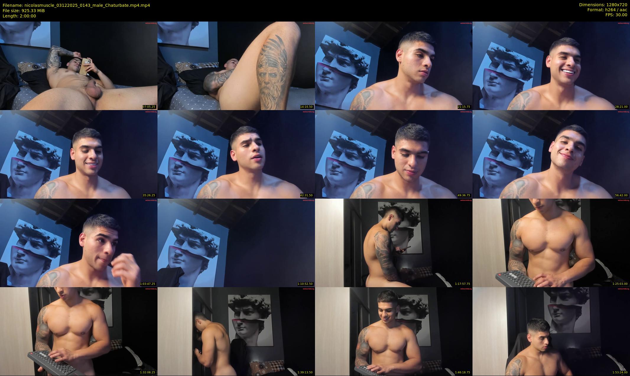 nicolasmuscle — 120 minute Chaturbate male cam show recording, 720p, Dec 3, 2025