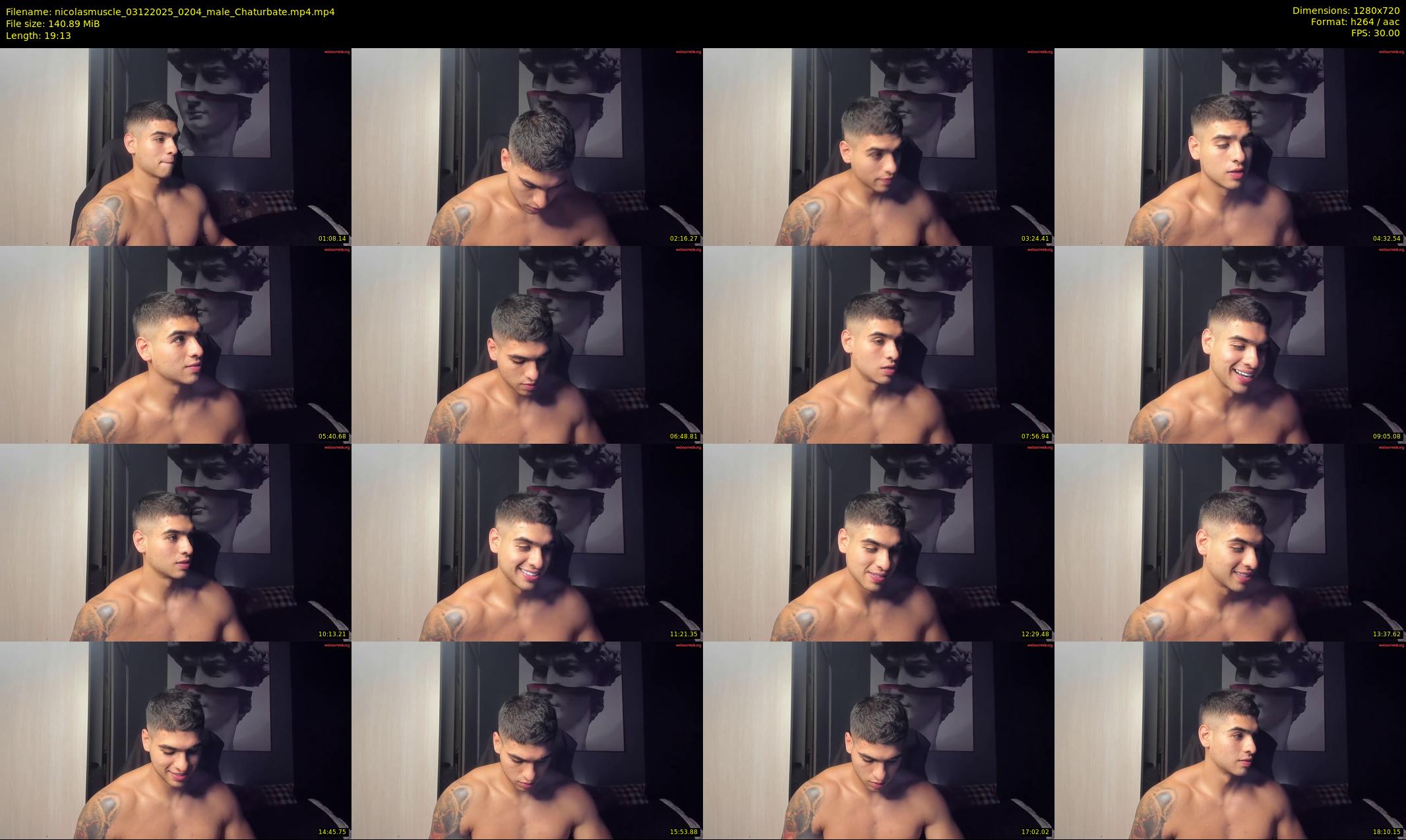 nicolasmuscle — 20 minute Chaturbate male cam show recording, 720p, Dec 3, 2025
