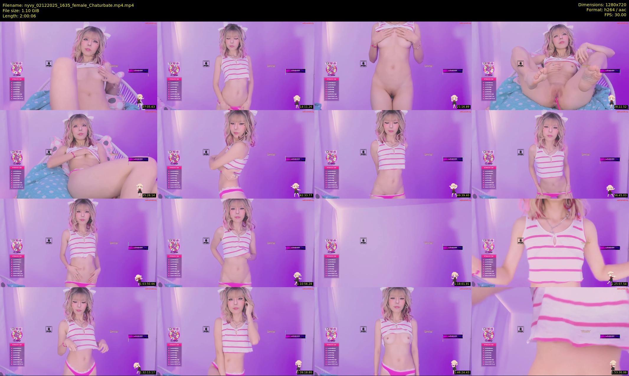 nyvy — 121 minute Chaturbate female cam show recording, 720p, Dec 2, 2025