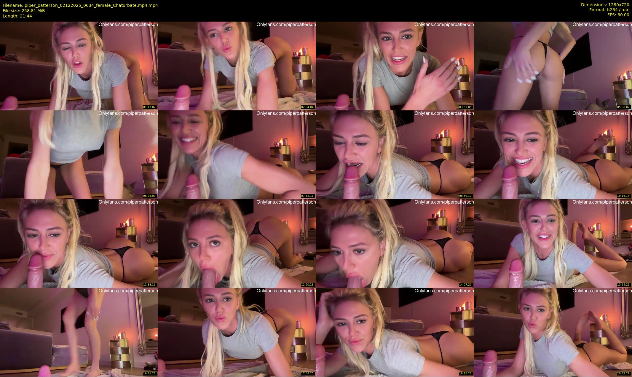 piper_patterson — 22 minute Chaturbate female cam show recording, 720p, Dec 2, 2025
